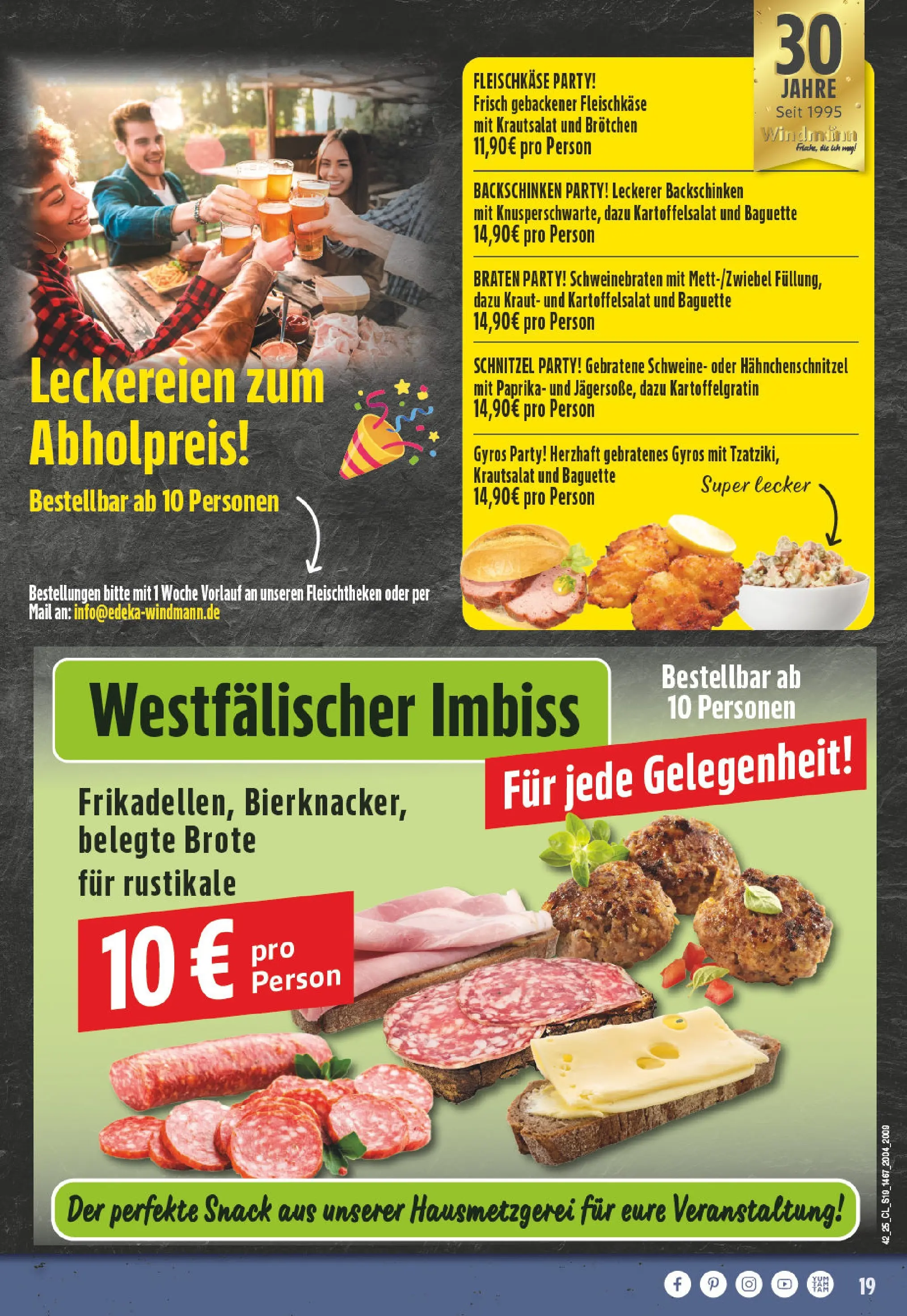 Edeka prospekt Paderborn-Elsen	 (ab 13.10.2025) » Angebote Online | Seite: 19 | Produkte: Baguette, Schnitzel, Gyros, Paprika