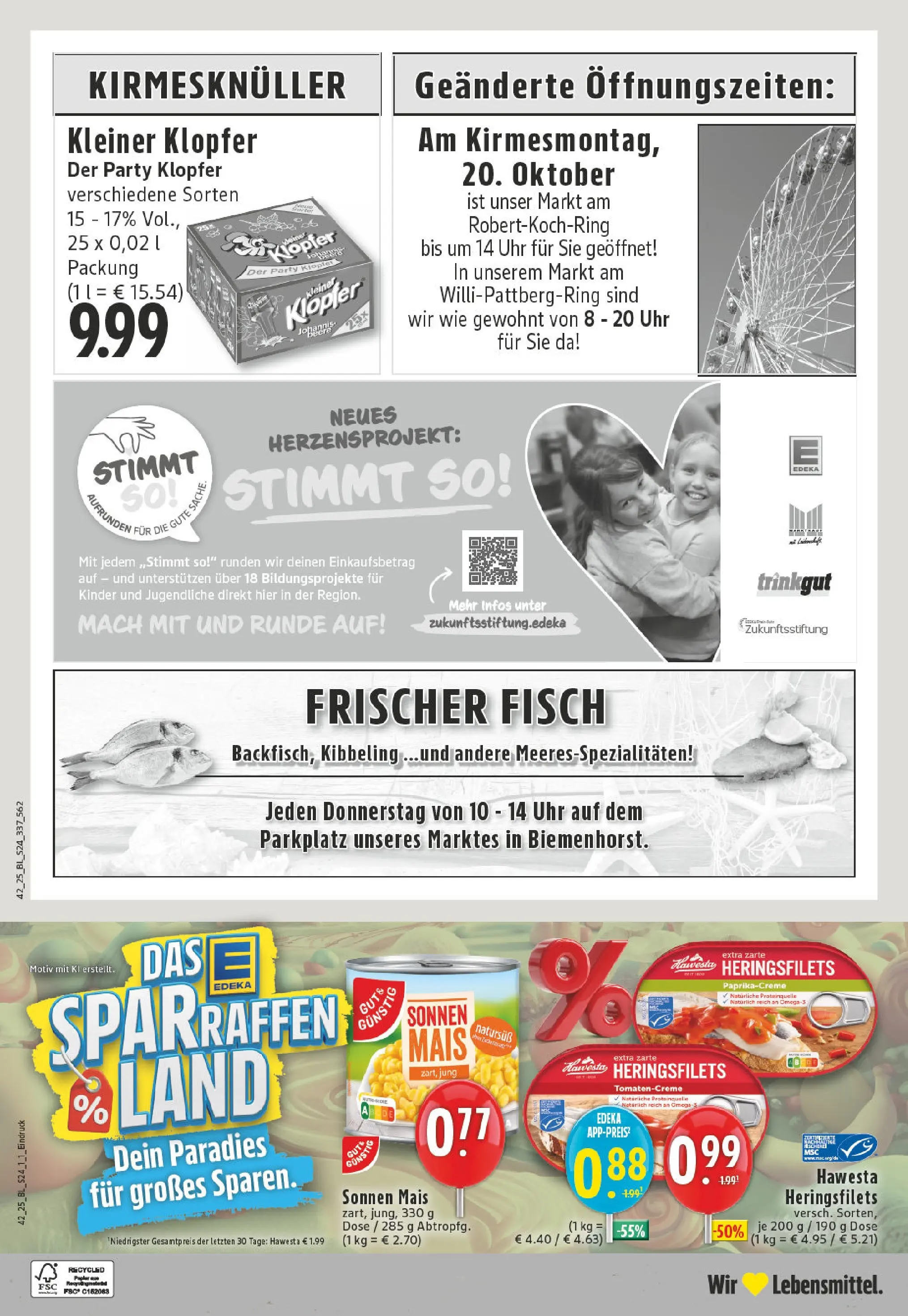 Edeka prospekt Bocholt	 (ab 13.10.2025) » Angebote Online | Seite: 24 | Produkte: Fisch, Uhr