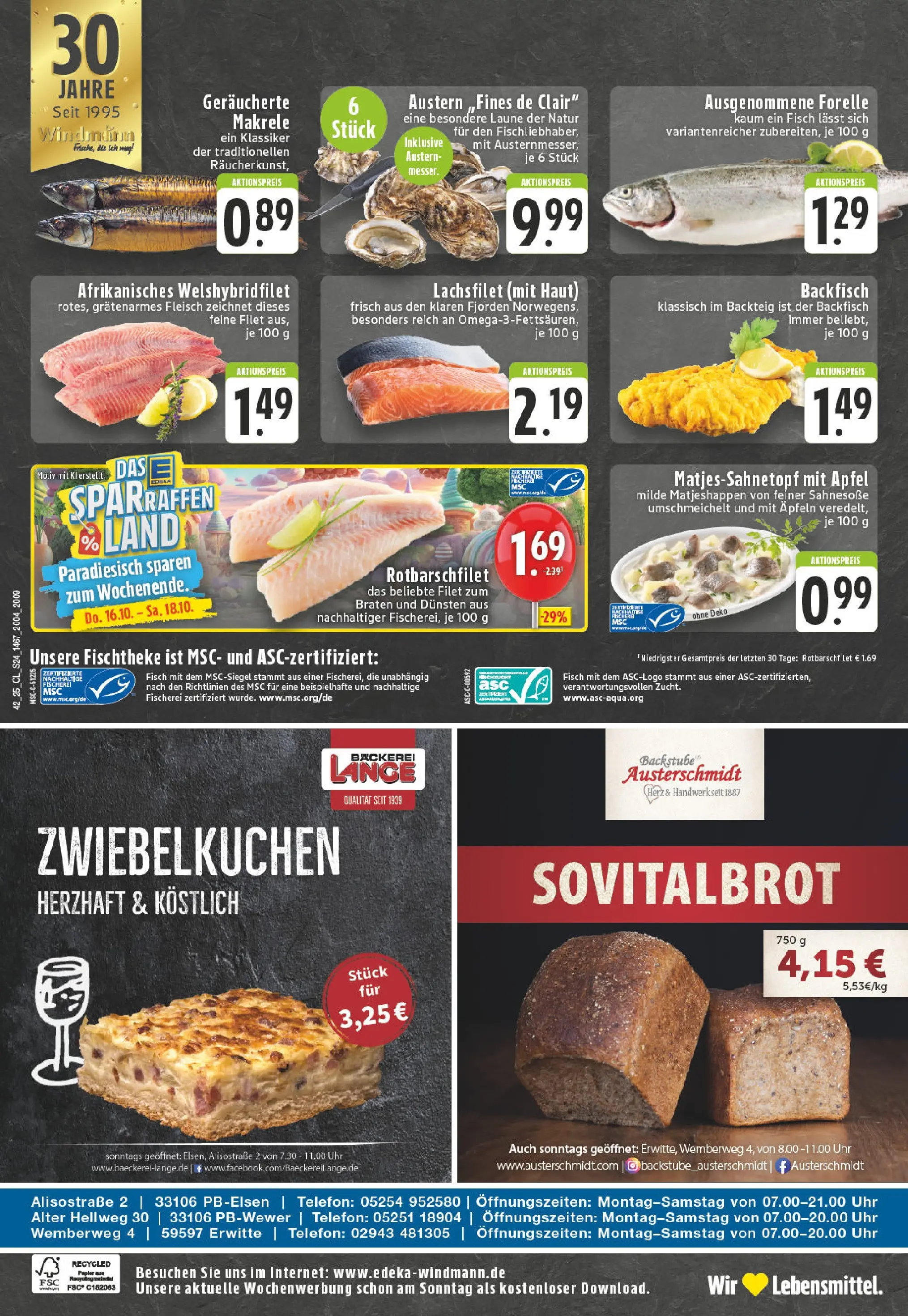 Edeka prospekt Paderborn-Elsen	 (ab 13.10.2025) » Angebote Online | Seite: 24 | Produkte: Äpfel, Fisch, Fleisch, Uhr