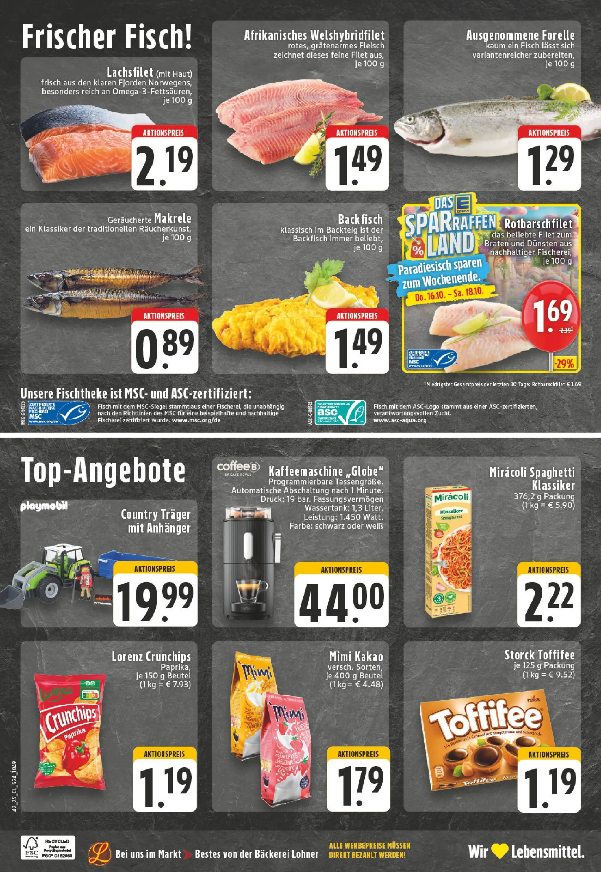 Edeka prospekt Kempenich	 (ab 13.10.2025) » Angebote Online | Seite: 24 | Produkte: Schokolade, Paprika, Toffifee, Fleisch