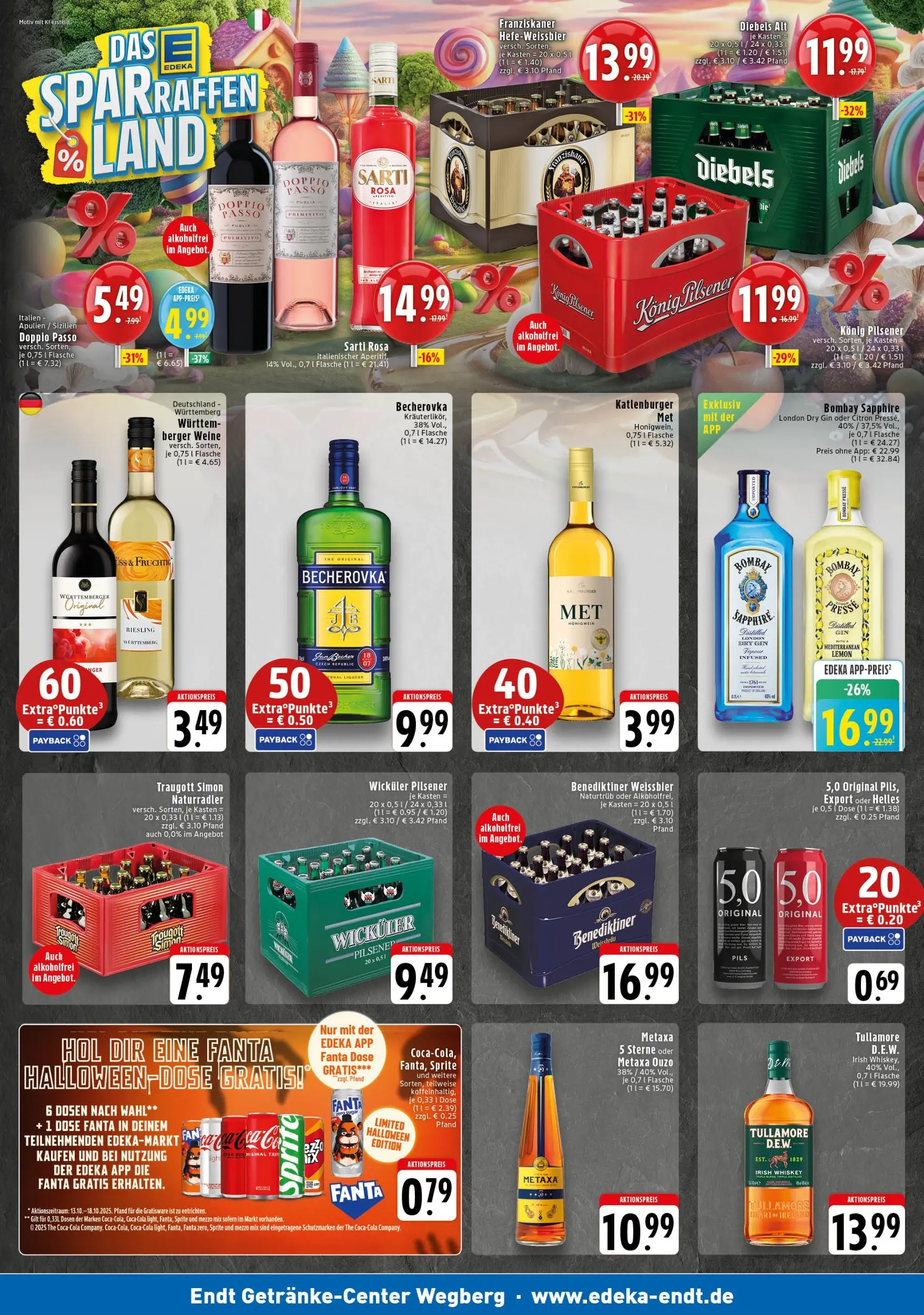 Edeka prospekt Wegberg	 (ab 13.10.2025) » Angebote Online | Seite: 3 | Produkte: Franziskaner, Fanta, Radler, Gin