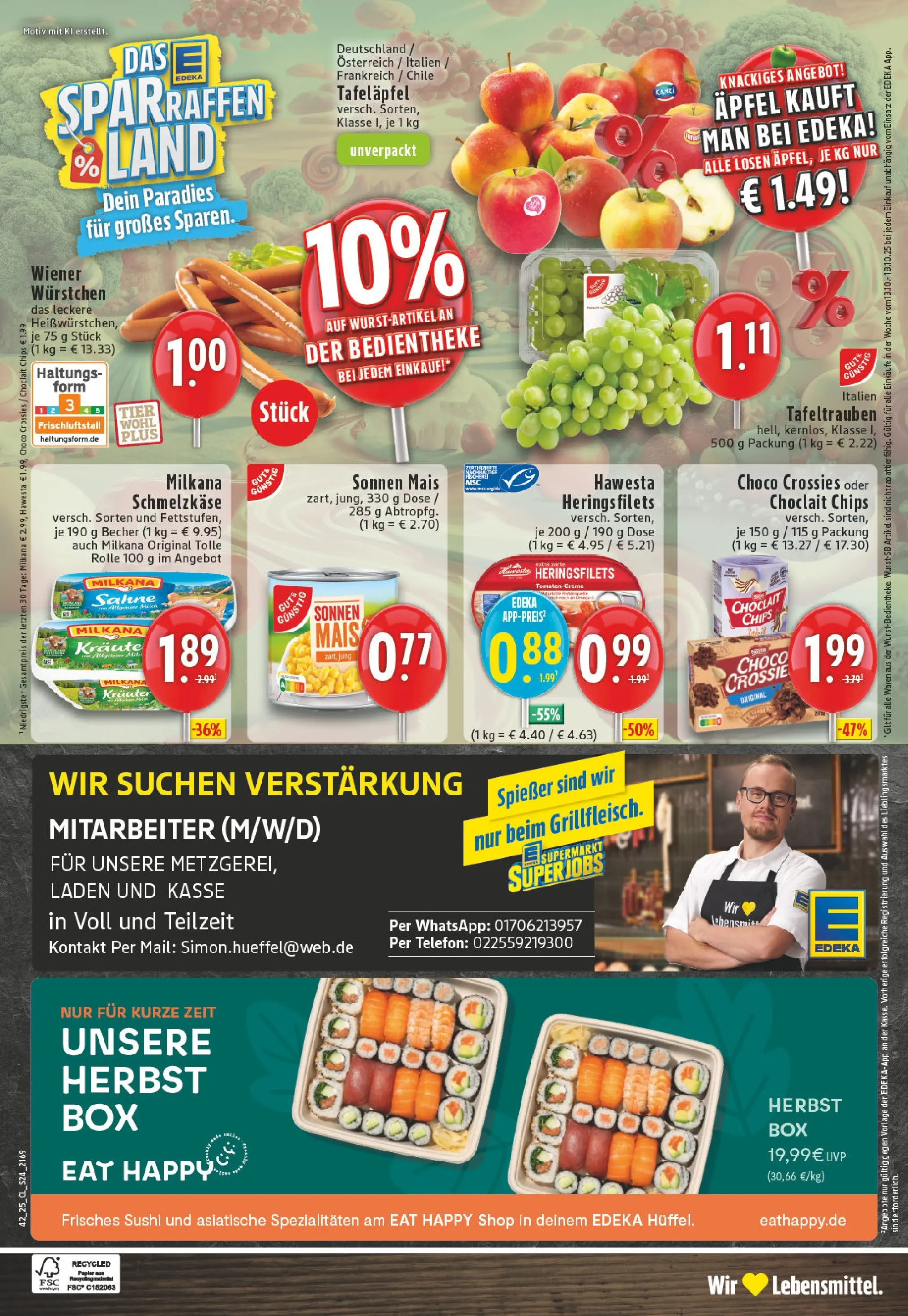 Edeka prospekt Swisttal-Odendorf	 (ab 13.10.2025) » Angebote Online | Seite: 24 | Produkte: Wiener wurstchen, Tomaten, Apple, Chips