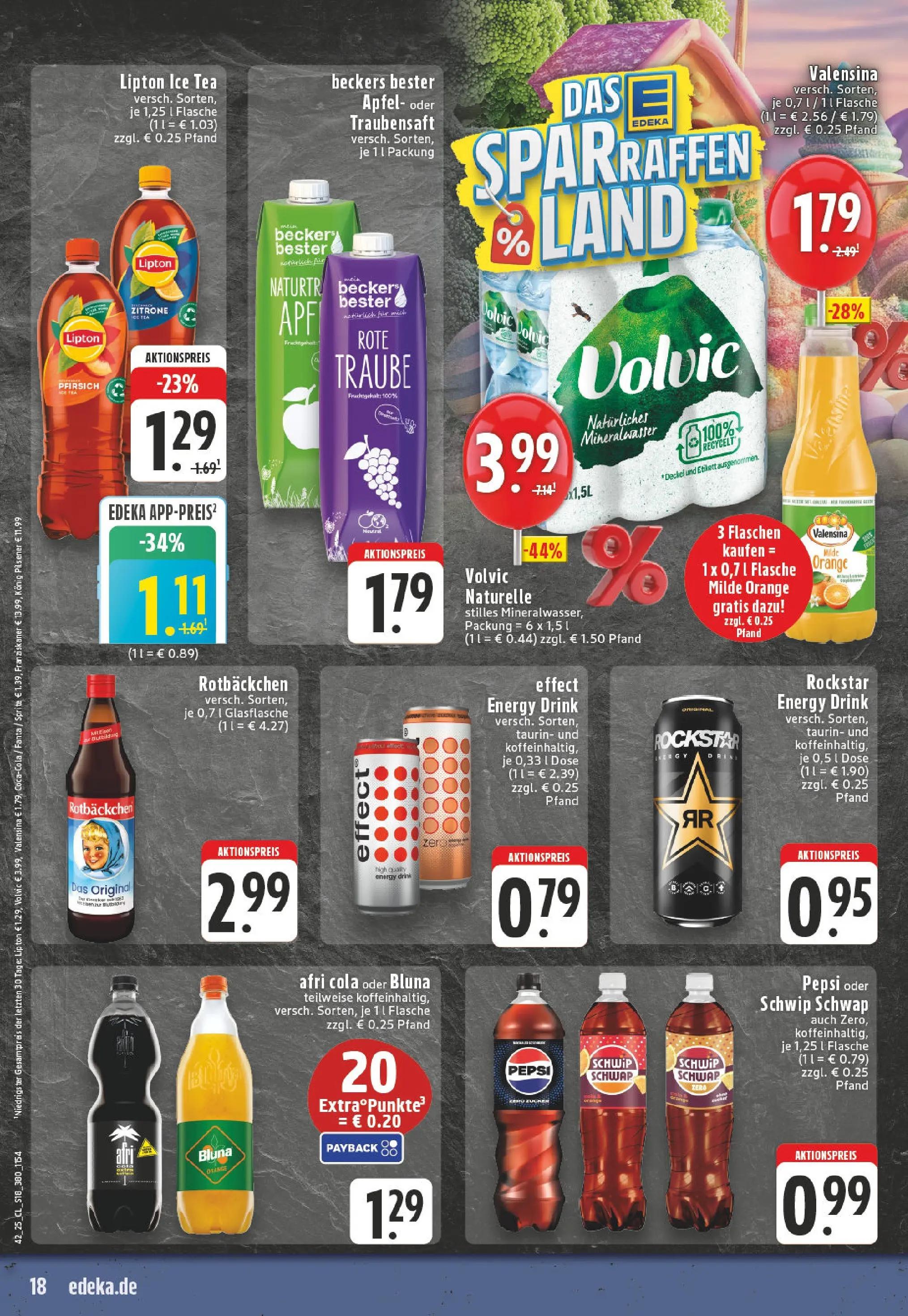 Edeka prospekt Höhn	 (ab 13.10.2025) » Angebote Online | Seite: 18 | Produkte: Energy, Mineralwasser, Valensina, Pepsi