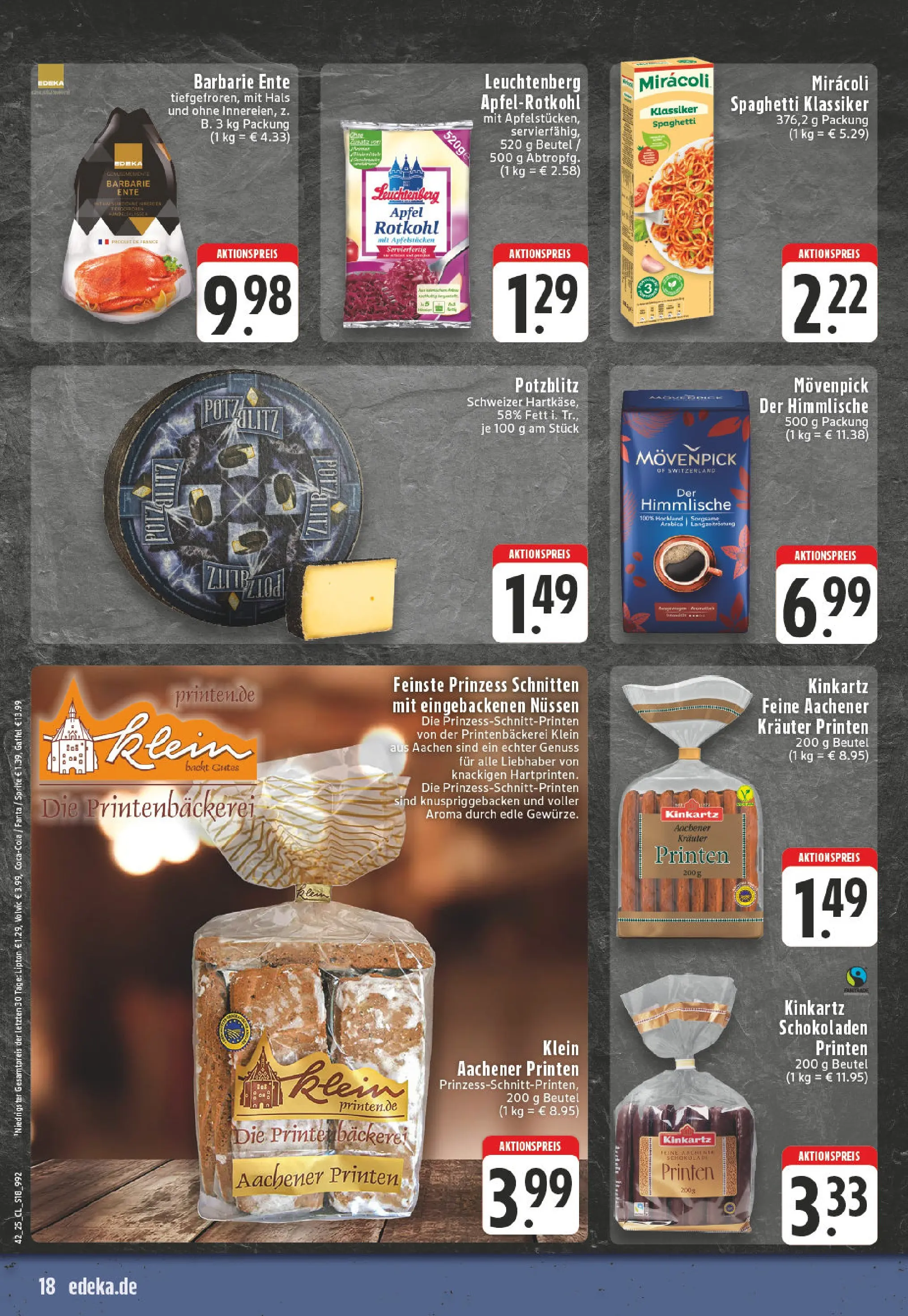 Edeka prospekt Köln-Lindenthal	 (ab 13.10.2025) » Angebote Online | Seite: 18 | Produkte: Sprite, Rotkohl, Schokolade, Äpfel