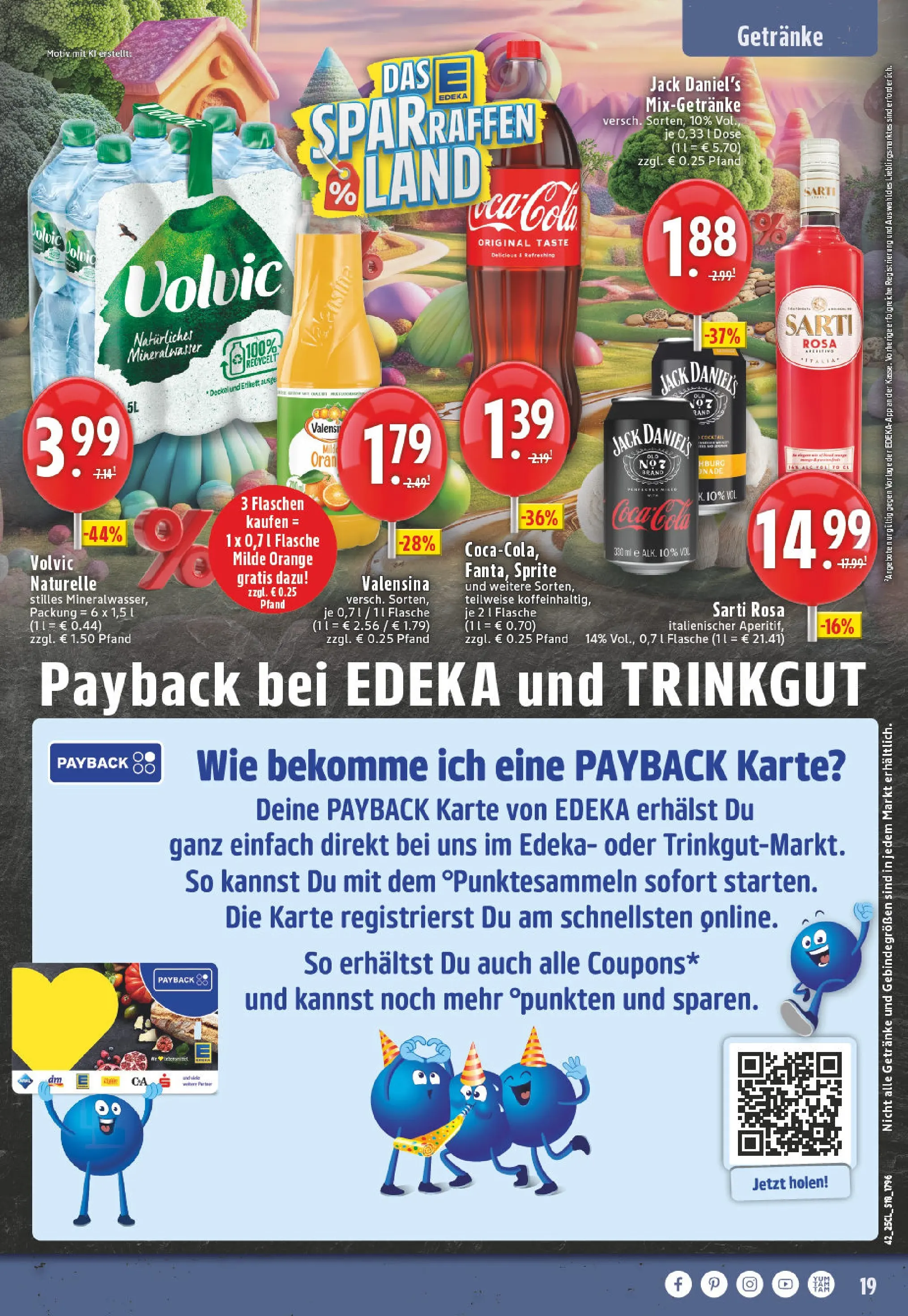 Edeka prospekt Verl	 (ab 13.10.2025) » Angebote Online | Seite: 19 | Produkte: Sprite, Cola, Jack Daniel's, Mineralwasser