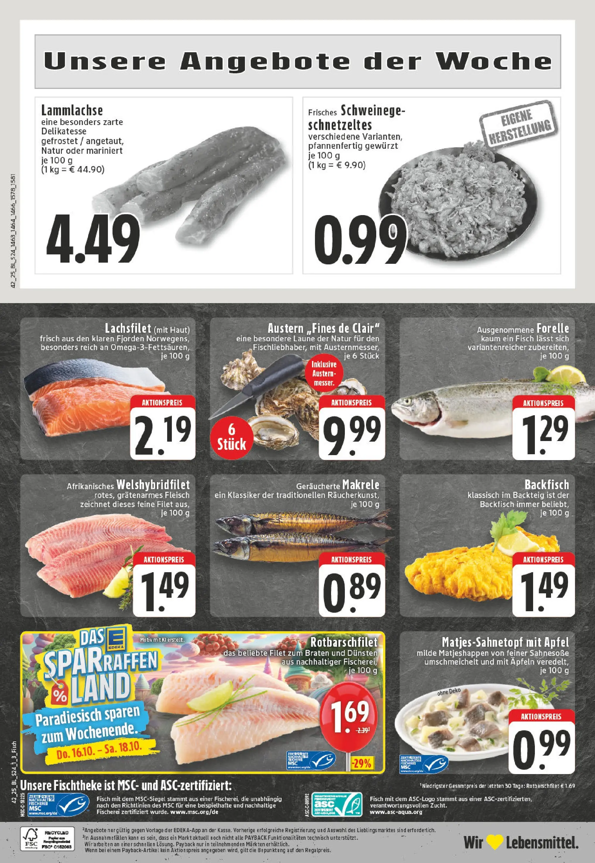 Edeka prospekt Essen	 (ab 13.10.2025) » Angebote Online | Seite: 24 | Produkte: Äpfel, Fisch, Fleisch