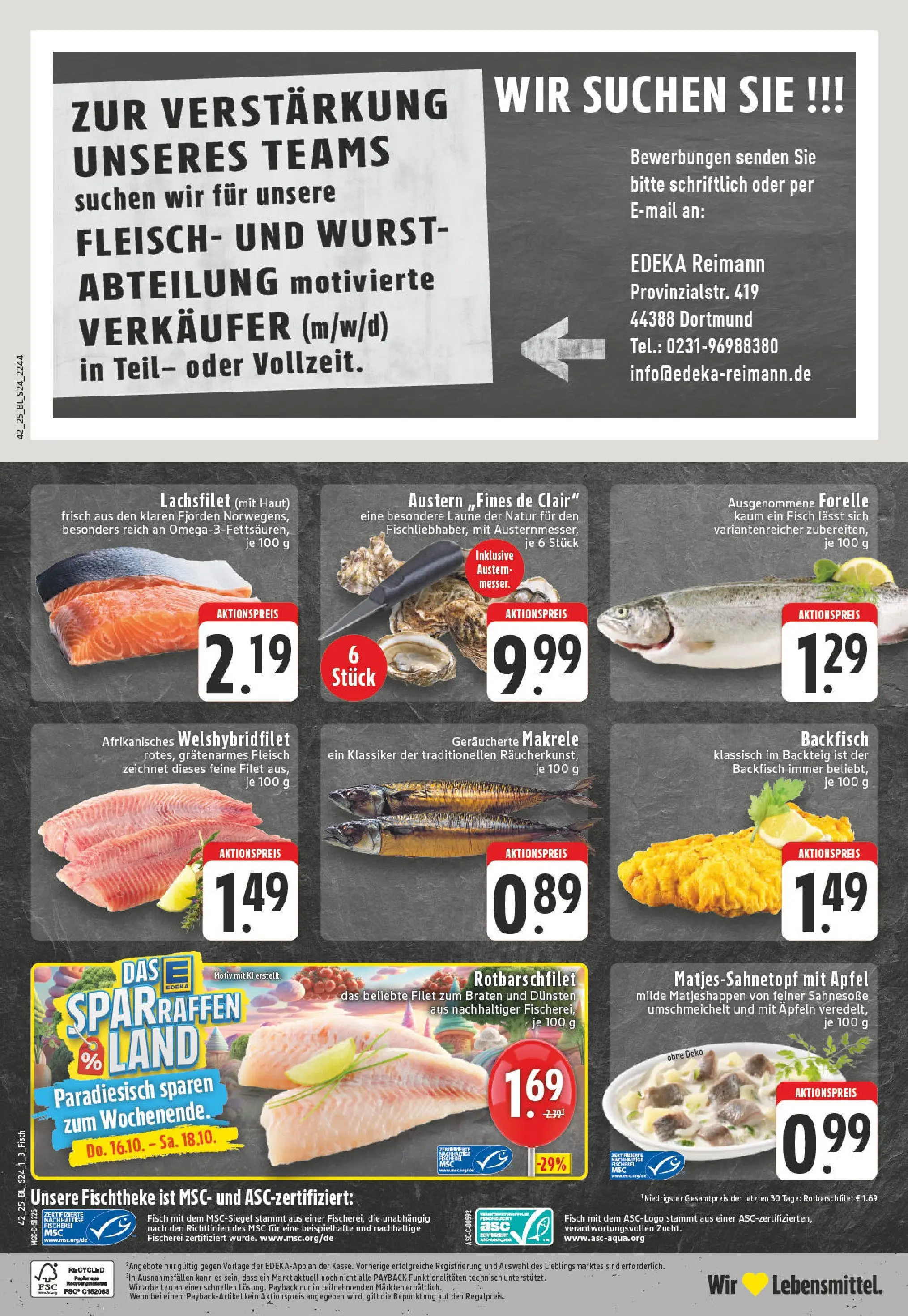 Edeka prospekt Dortmund	 (ab 13.10.2025) » Angebote Online | Seite: 24 | Produkte: Apple, Fisch, Wurst, Fleisch