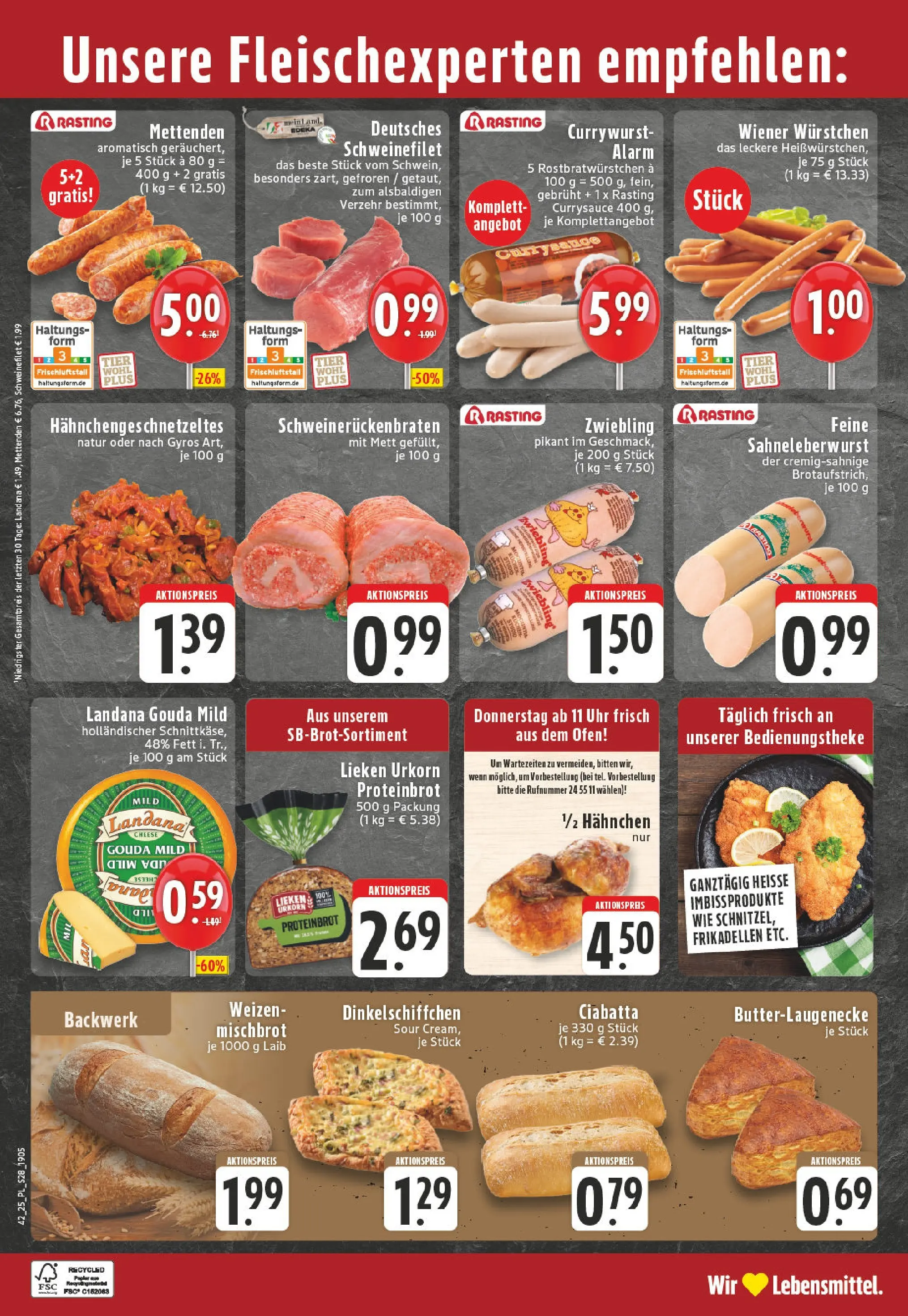 Edeka prospekt Lippstadt	 (ab 13.10.2025) » Angebote Online | Seite: 28 | Produkte: Ofen, Gouda, Gyros, Kuchen