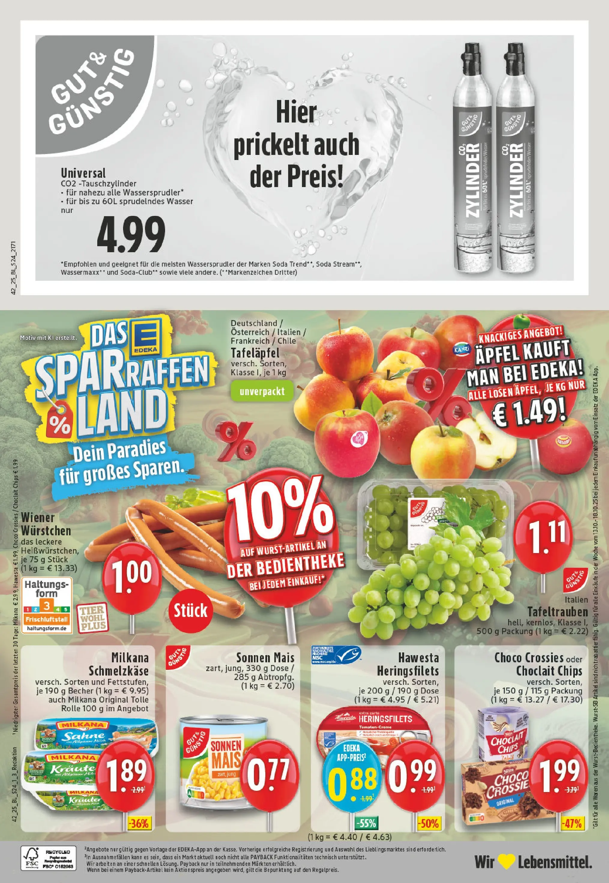 Edeka prospekt Wermelskirchen	 (ab 13.10.2025) » Angebote Online | Seite: 24 | Produkte: Tomaten, Creme, Chips, Sahne