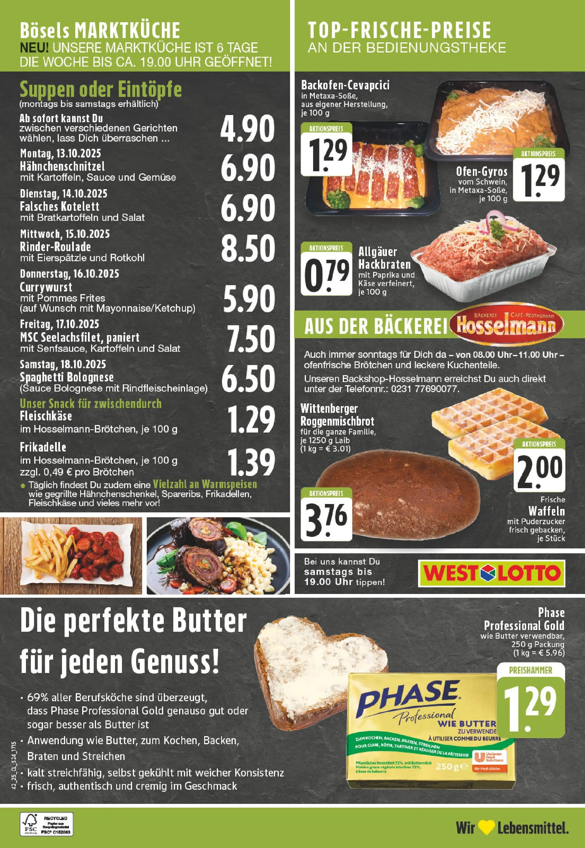 Edeka prospekt Lünen-Brambauer	 (ab 13.10.2025) » Angebote Online | Seite: 24 | Produkte: Kartoffeln, Gemüse, Paprika, Salat