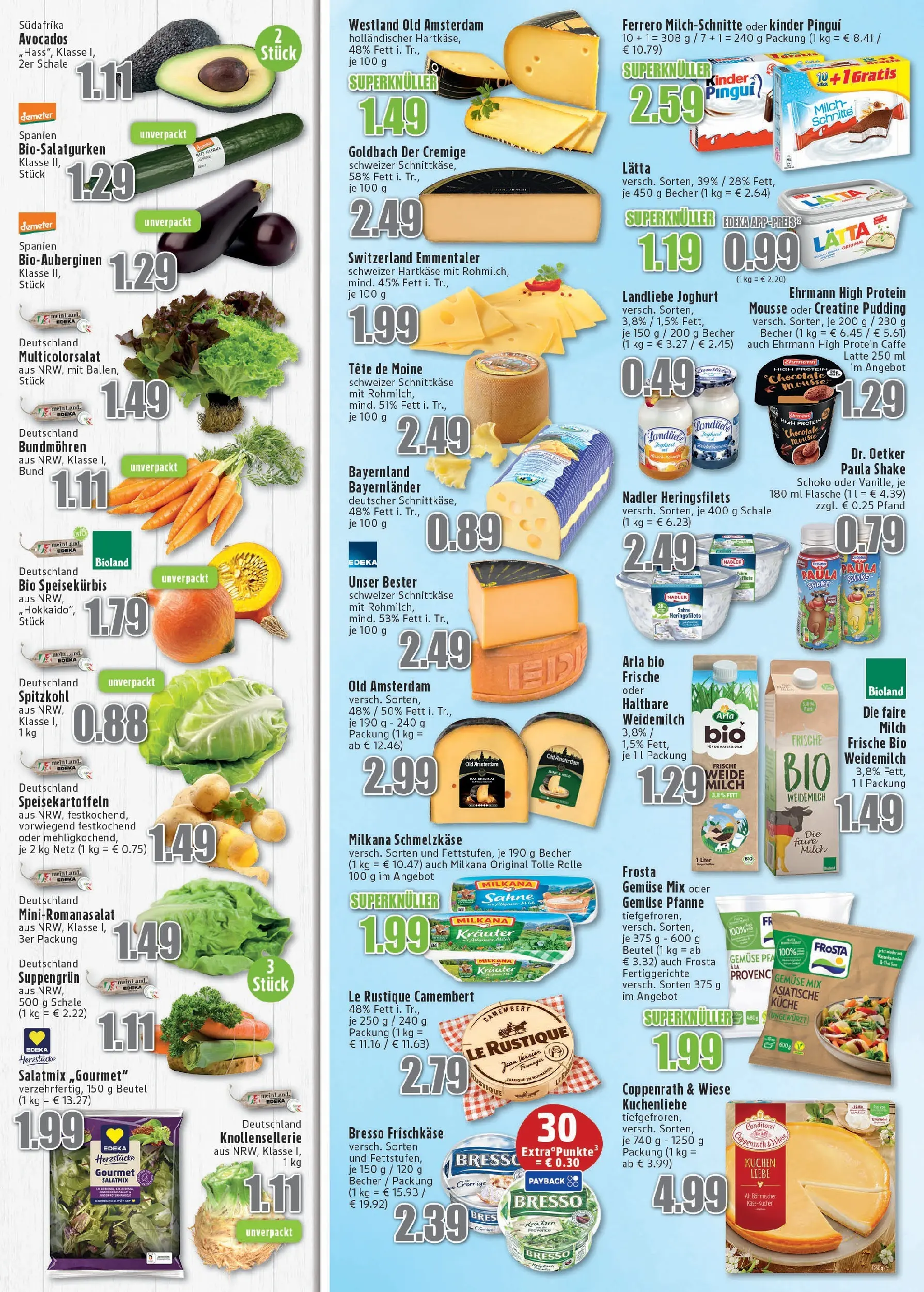 Edeka prospekt Meckenheim	 (ab 13.10.2025) » Angebote Online | Seite: 4 | Produkte: Margarine, Käse, Lätta, Fondue