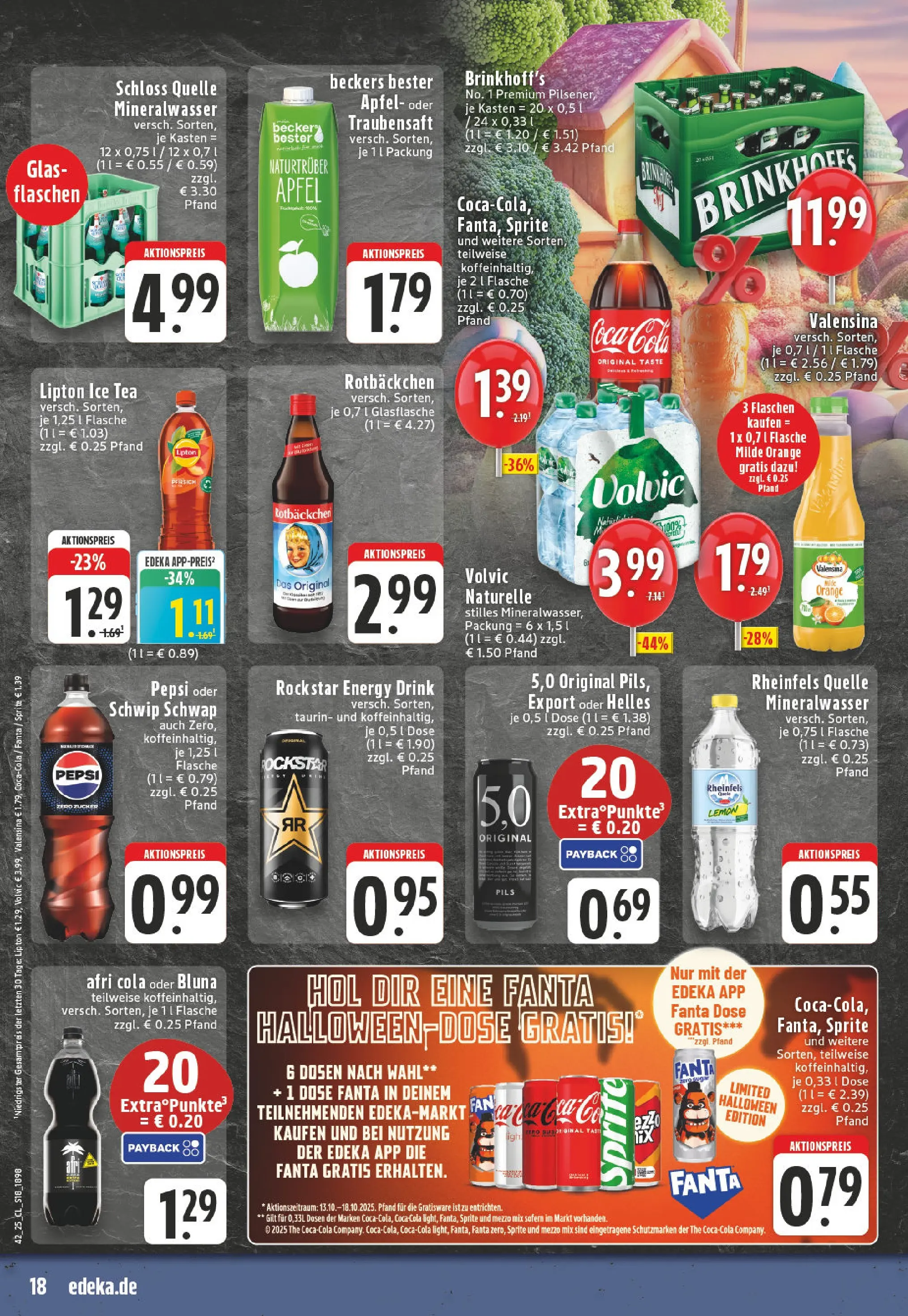 Edeka prospekt Dortmund	 (ab 13.10.2025) » Angebote Online | Seite: 18 | Produkte: Mezzo mix, Äpfel, Valensina, Rheinfels quelle