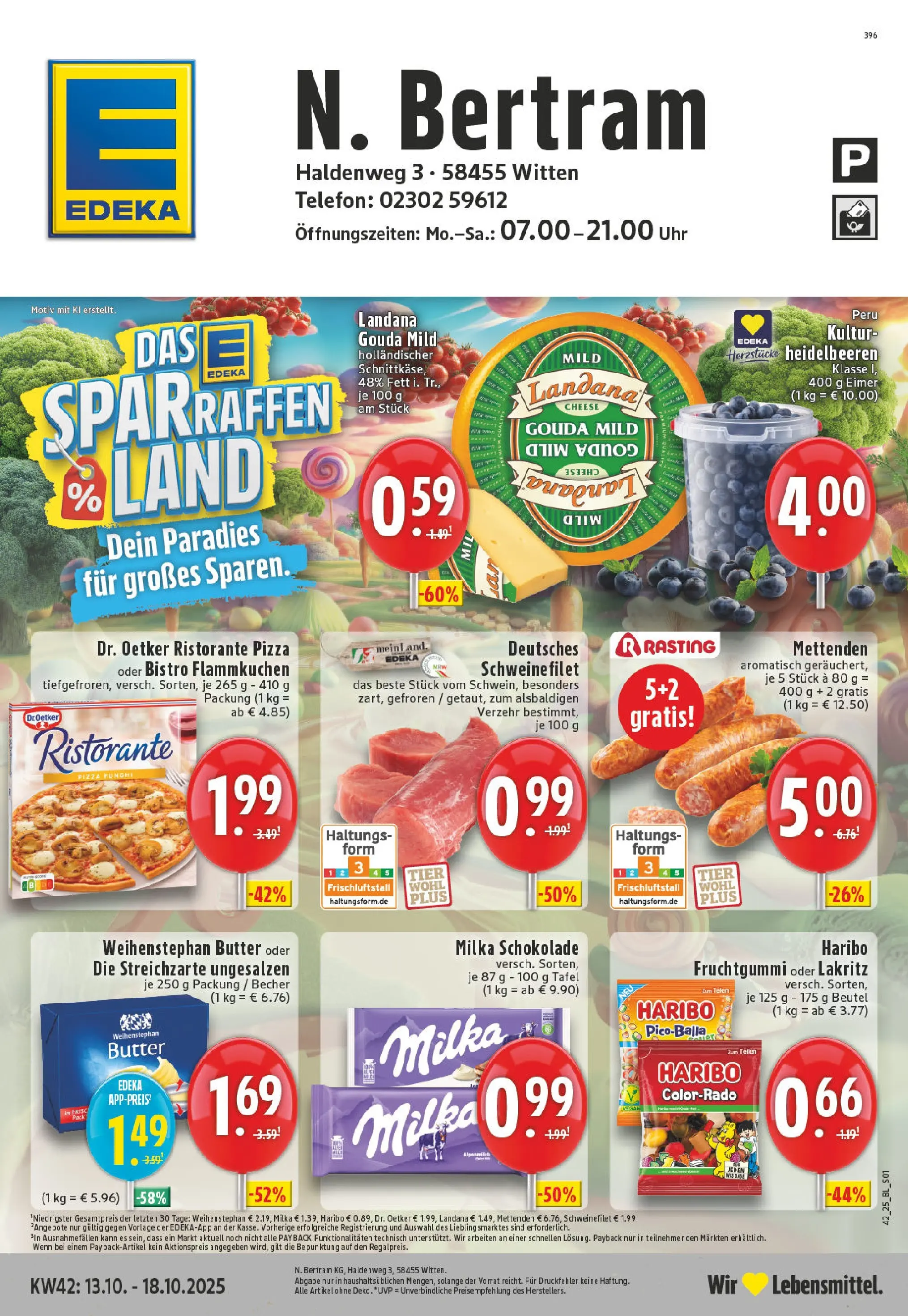 Edeka prospekt Witten	 (ab 13.10.2025) » Angebote Online | Seite: 1 | Produkte: Schokolade, Gouda, Telefon, Uhr
