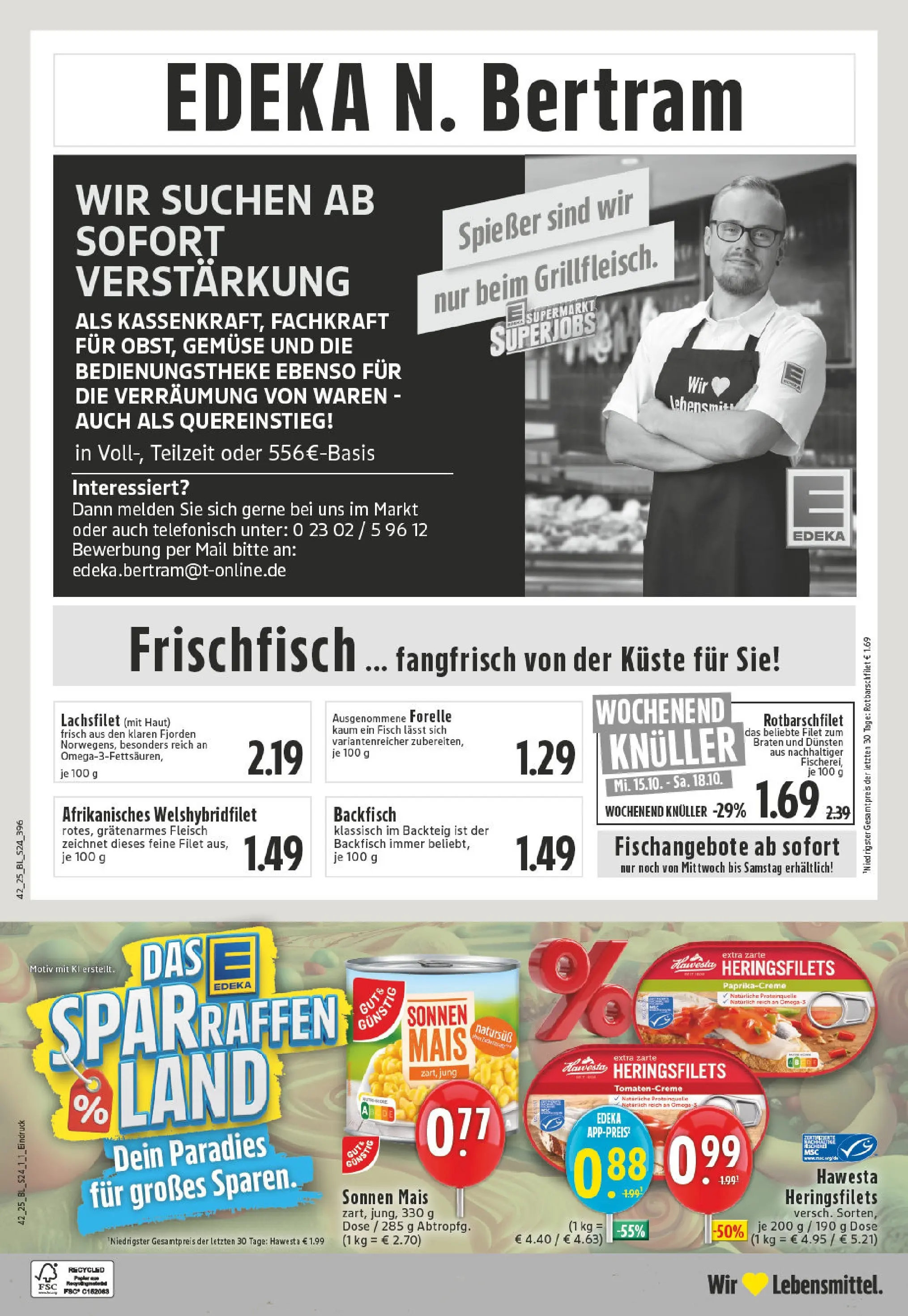 Edeka prospekt Witten	 (ab 13.10.2025) » Angebote Online | Seite: 24 | Produkte: Fisch, Gemüse, Fleisch