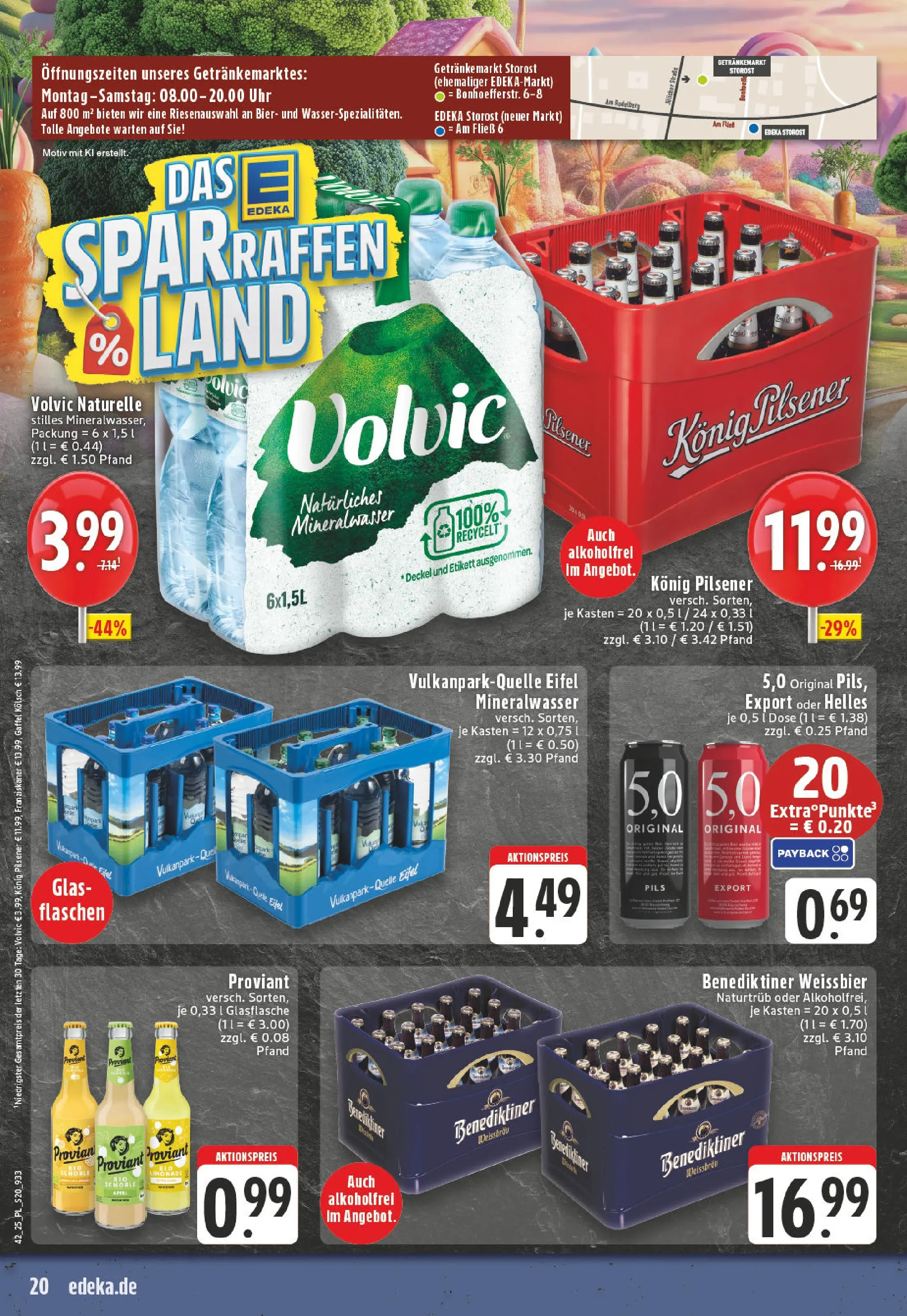 Edeka prospekt Eschweiler-Dürwiß	 (ab 13.10.2025) » Angebote Online | Seite: 20 | Produkte: Konig pilsener, Bier, Mineralwasser, Uhr