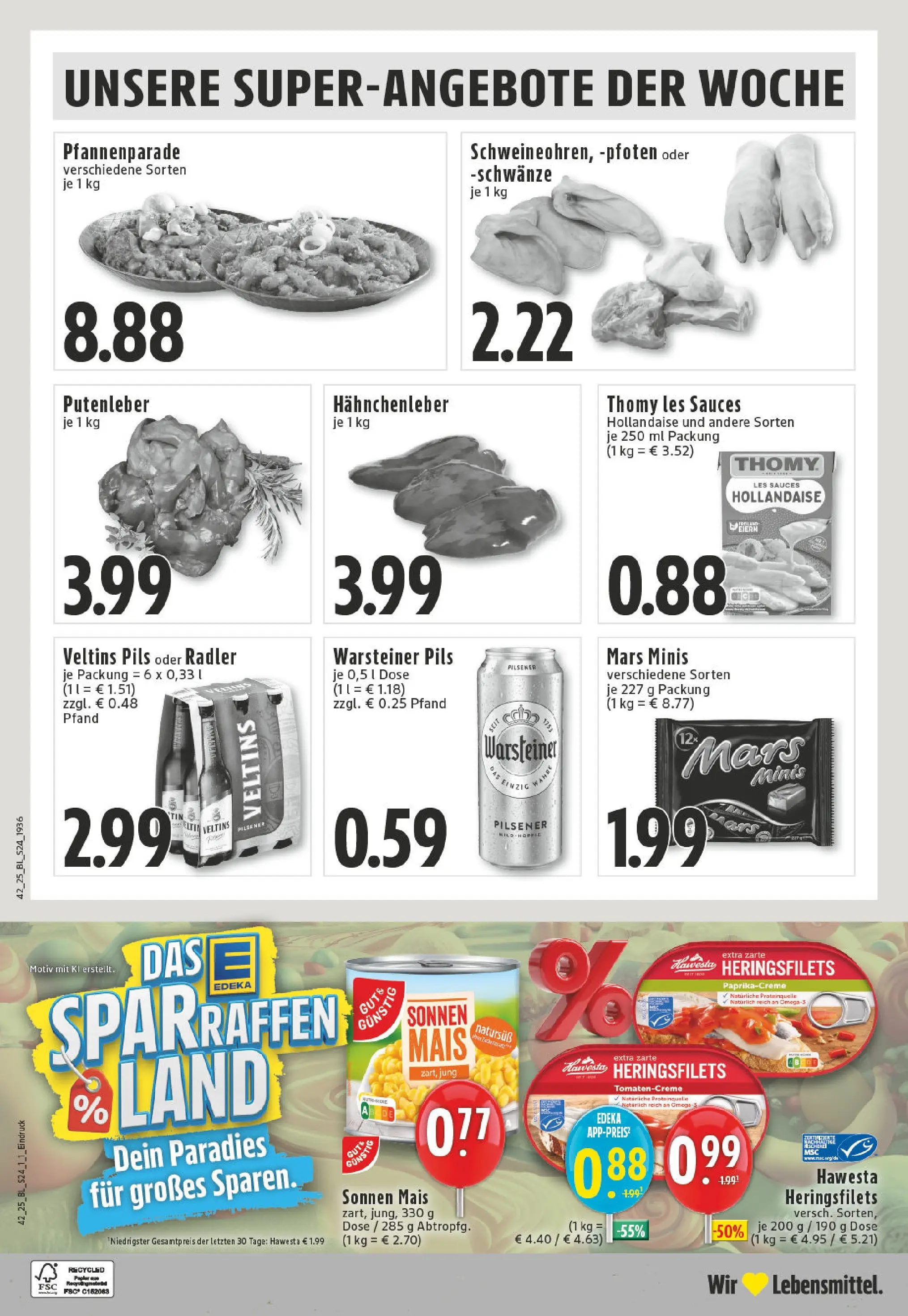 Edeka prospekt Ahaus	 (ab 13.10.2025) » Angebote Online | Seite: 24 | Produkte: Thomy les sauces, Pils, Mars, Veltins