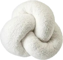 dm home Kissen aus Boucle "Knoten", offwhite