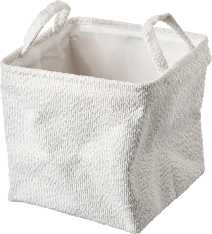 dm home Aufbewahrungskorb aus Boucle, offwhite (25x23 cm)