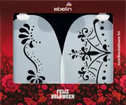 ebelin Gesichtsschablonen-Set Feliz Holaween
