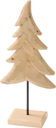 Dekorieren & Einrichten Holzaufsteller, Baum mit Kunststoffbeschichtung, beige-gold