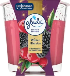 glade Duftkerze im Glas Winter Berries 112g