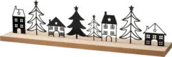 Dekorieren & Einrichten Aufsteller Häuserreihe aus Metall, schwarz