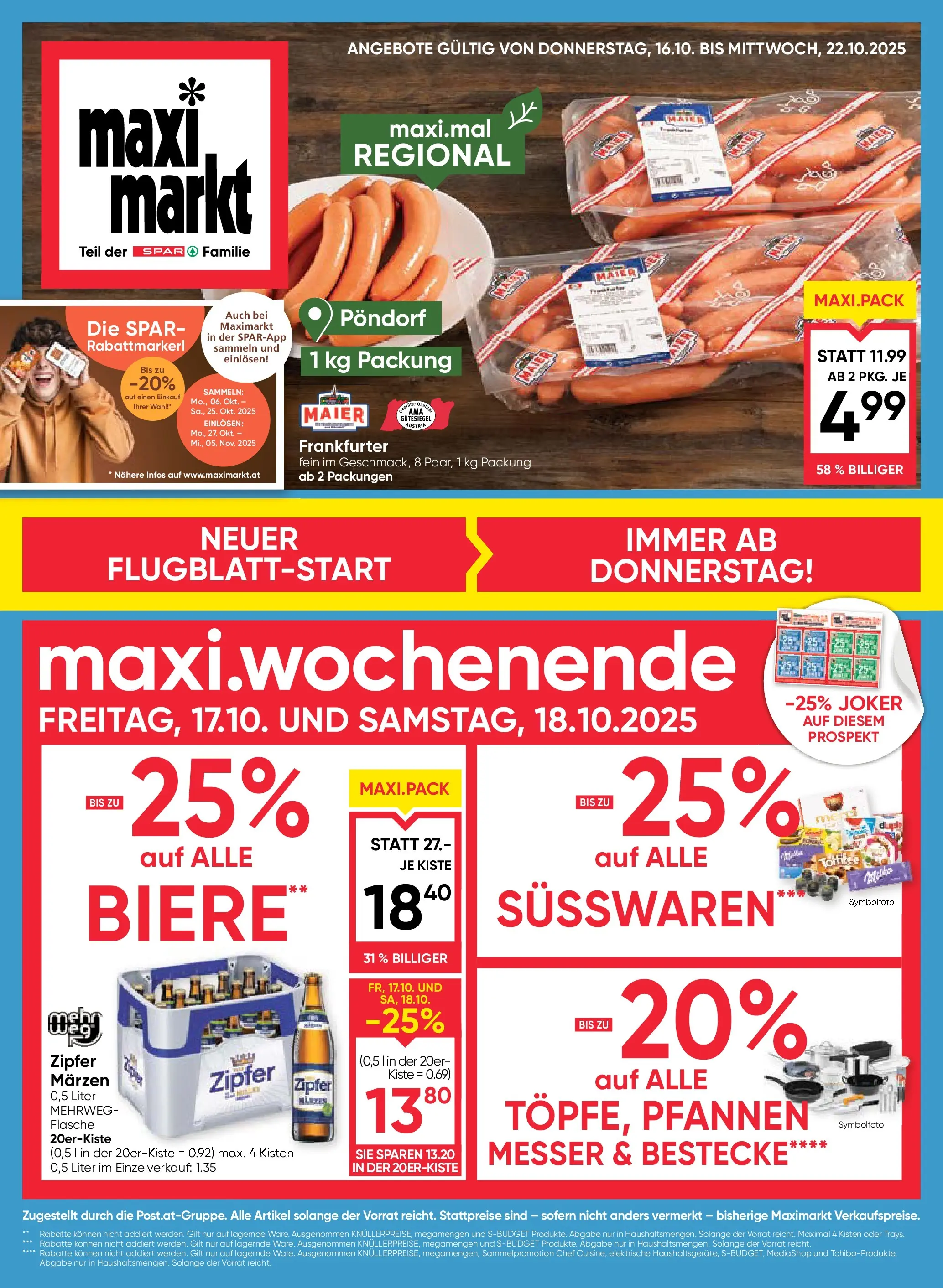 Maximarkt Anif, Bruck an der Großglocknerstraße von 16.10.2025 - Aktuelle Angebote | Seite: 1