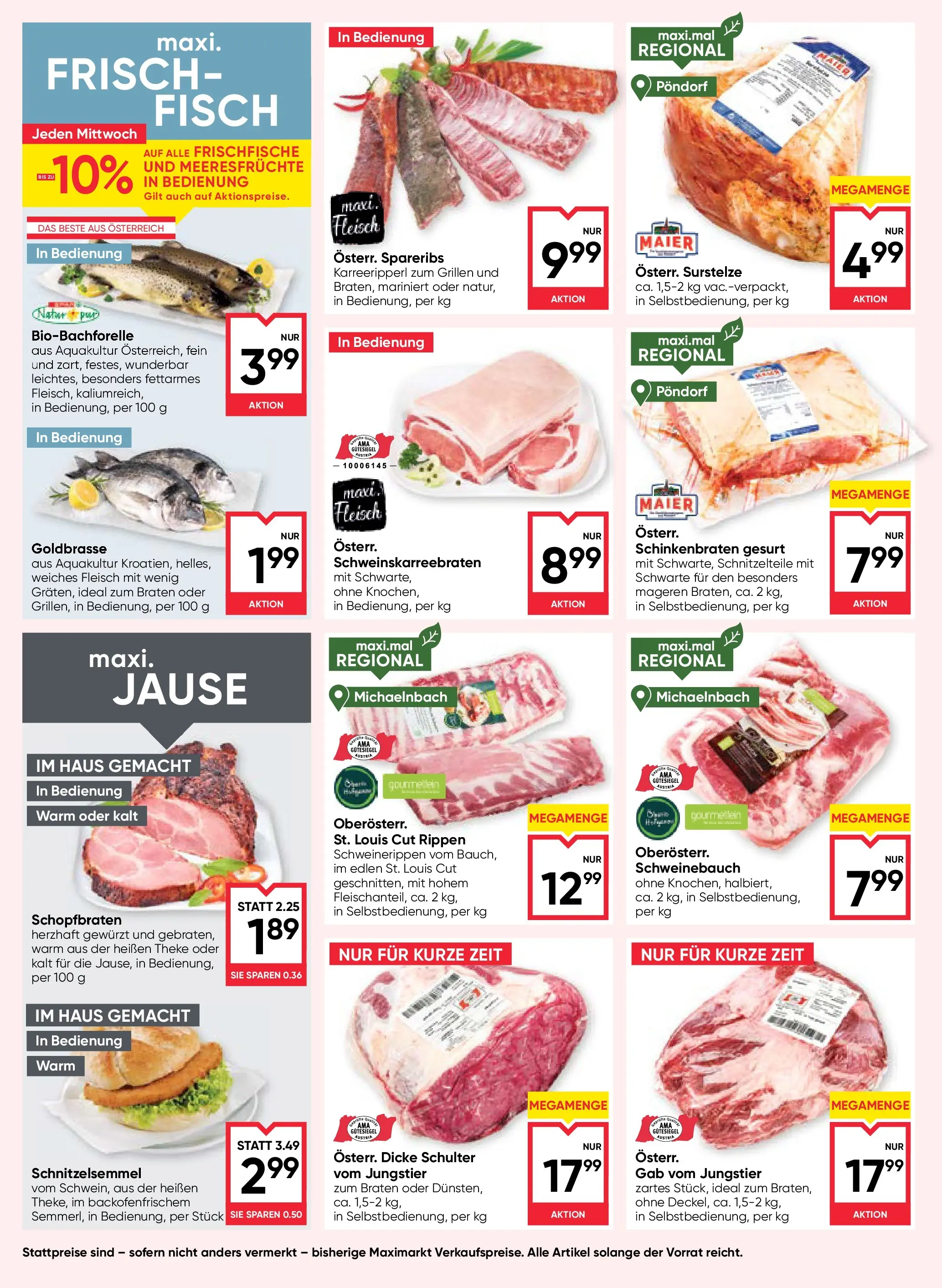 Maximarkt Anif, Bruck an der Großglocknerstraße von 16.10.2025 - Aktuelle Angebote | Seite: 8 | Produkte: Meeresfrüchte, Fisch