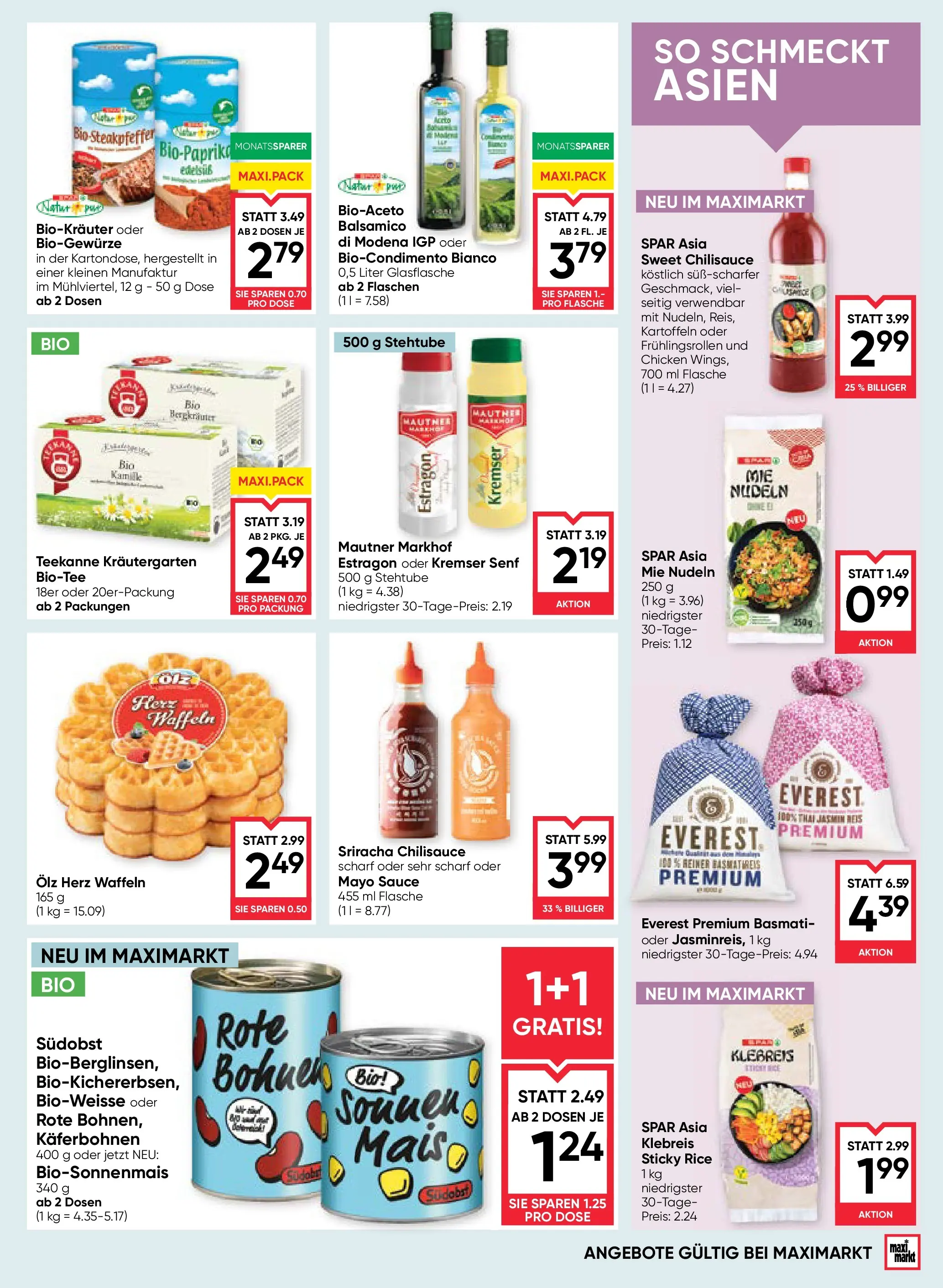 Maximarkt Anif, Bruck an der Großglocknerstraße von 16.10.2025 - Aktuelle Angebote | Seite: 11 | Produkte: Kartoffeln, Rum, Reis, Nudeln