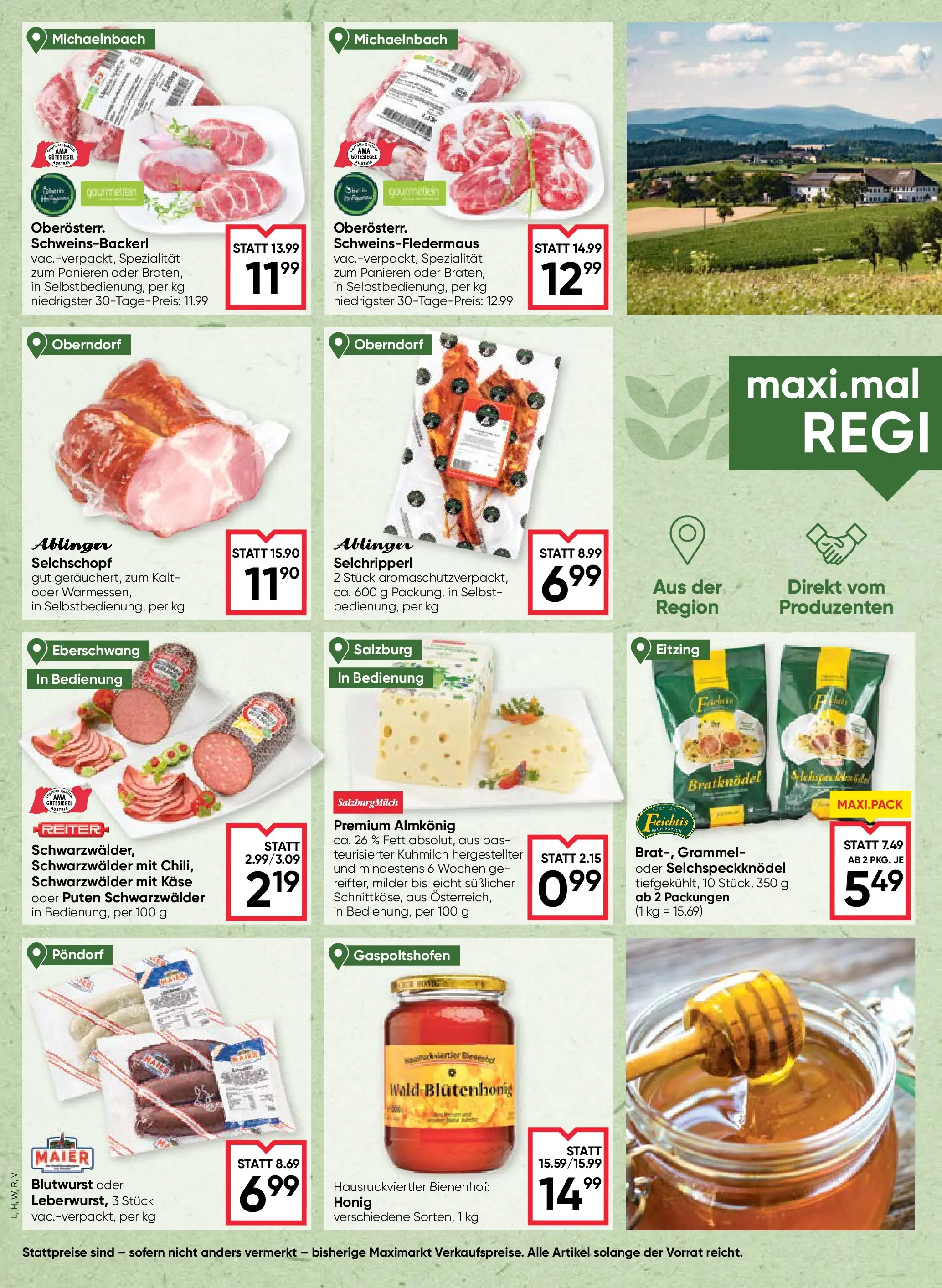 Maximarkt Haid, Linz von 16.10.2025 - Aktuelle Angebote | Seite: 6 | Produkte: Käse