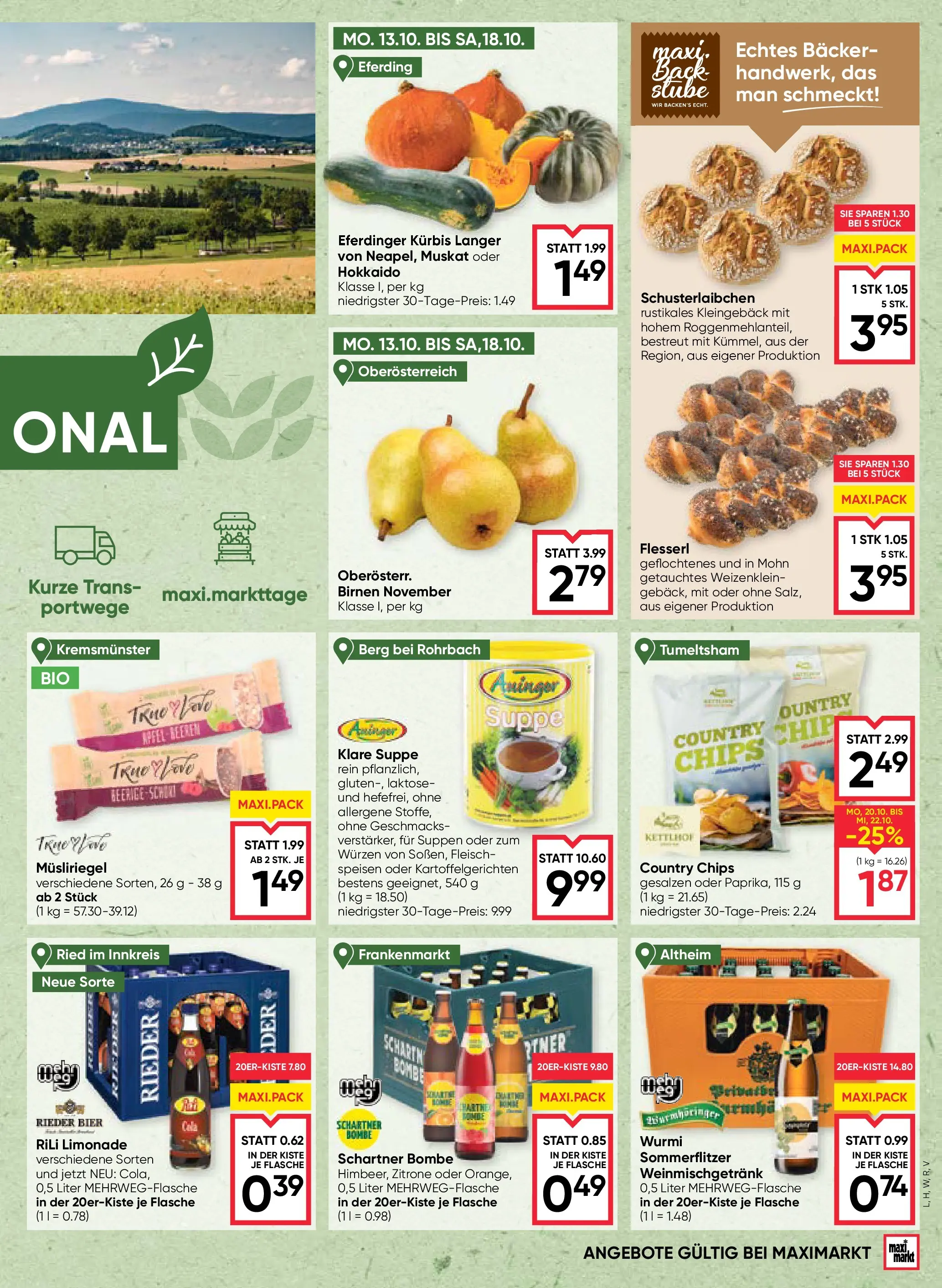 Maximarkt Haid, Linz von 16.10.2025 - Aktuelle Angebote | Seite: 7 | Produkte: Zitrone, Kürbis, Bier, Äpfel