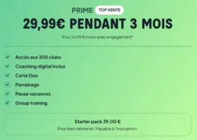 29,99€ PENDANT 3 MOIS