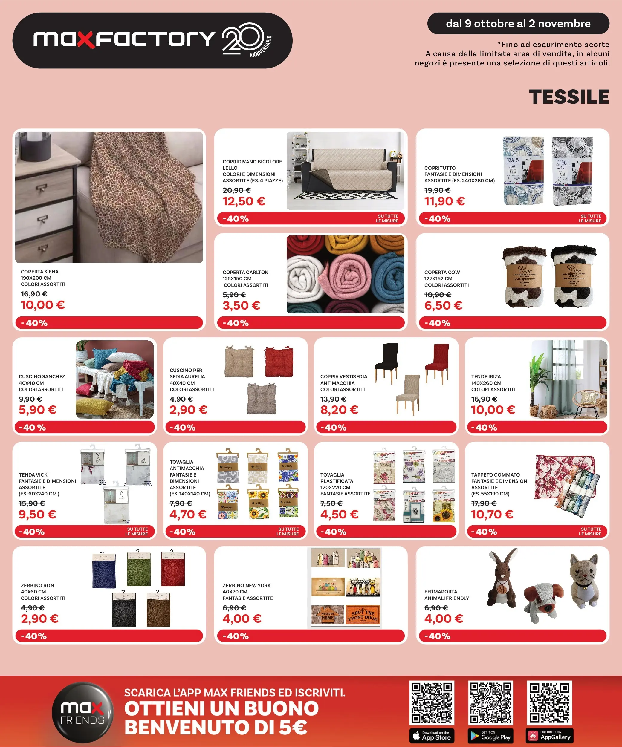 Nuovo Max Factory - Grandi Offerte fino al -50% dal 09/10/2025 > offerte anteprima 🛍️ | Pagina: 9 | Prodotti: Copridivano, The, Tappeto, Zerbino