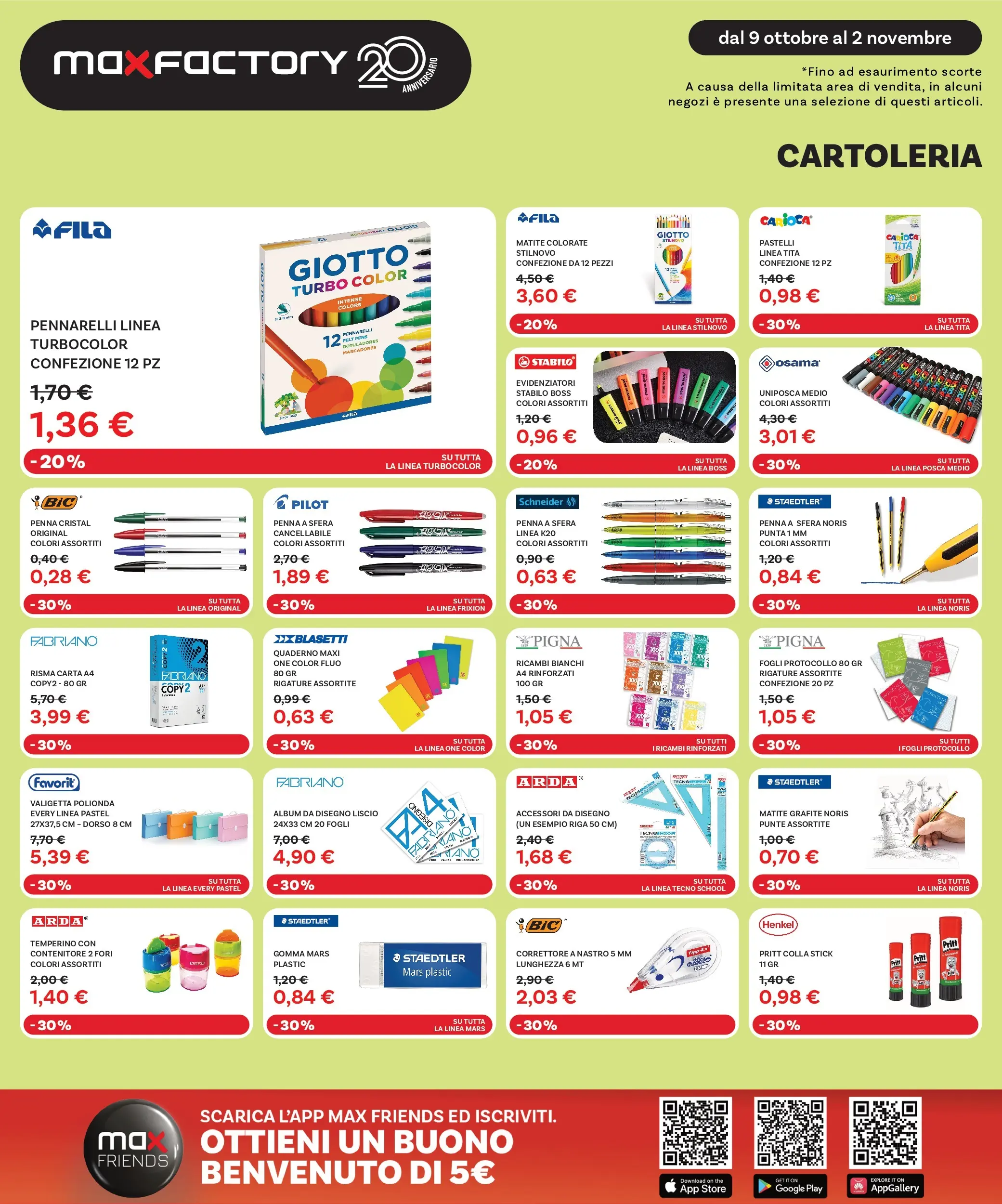 Nuovo Max Factory - Grandi Offerte fino al -50% dal 09/10/2025 > offerte anteprima 🛍️ | Pagina: 24 | Prodotti: Contenitore, Matite colorate, Pennarelli, Pastelli