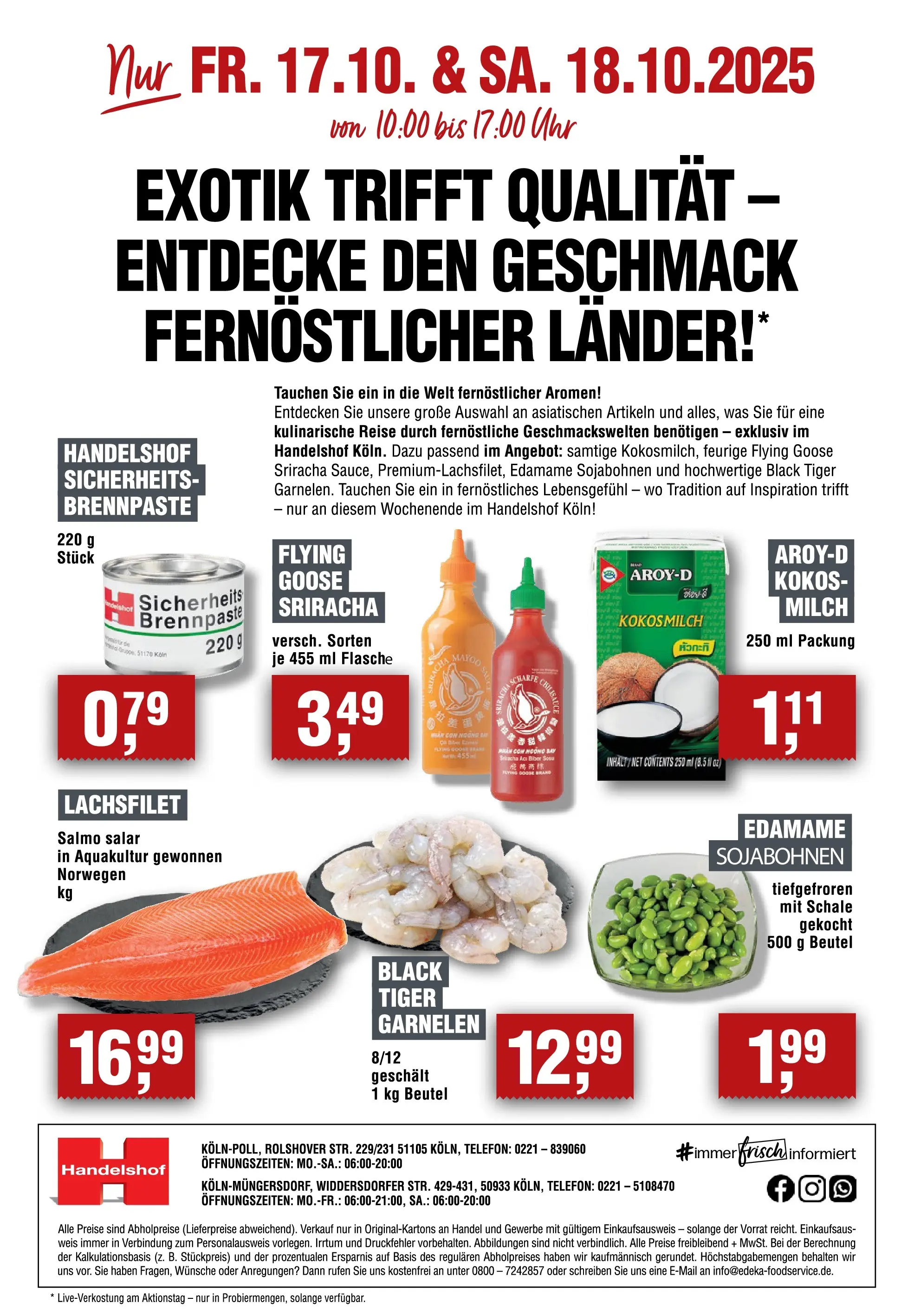 Entdecke - Handelshof Köln-Müngersdorf: WAT FRISCH ES, ES FRISCH! (ab 12.10.2025) zum Blättern | Seite: 2 | Produkte: Milch, Garnelen, Telefon, Uhr