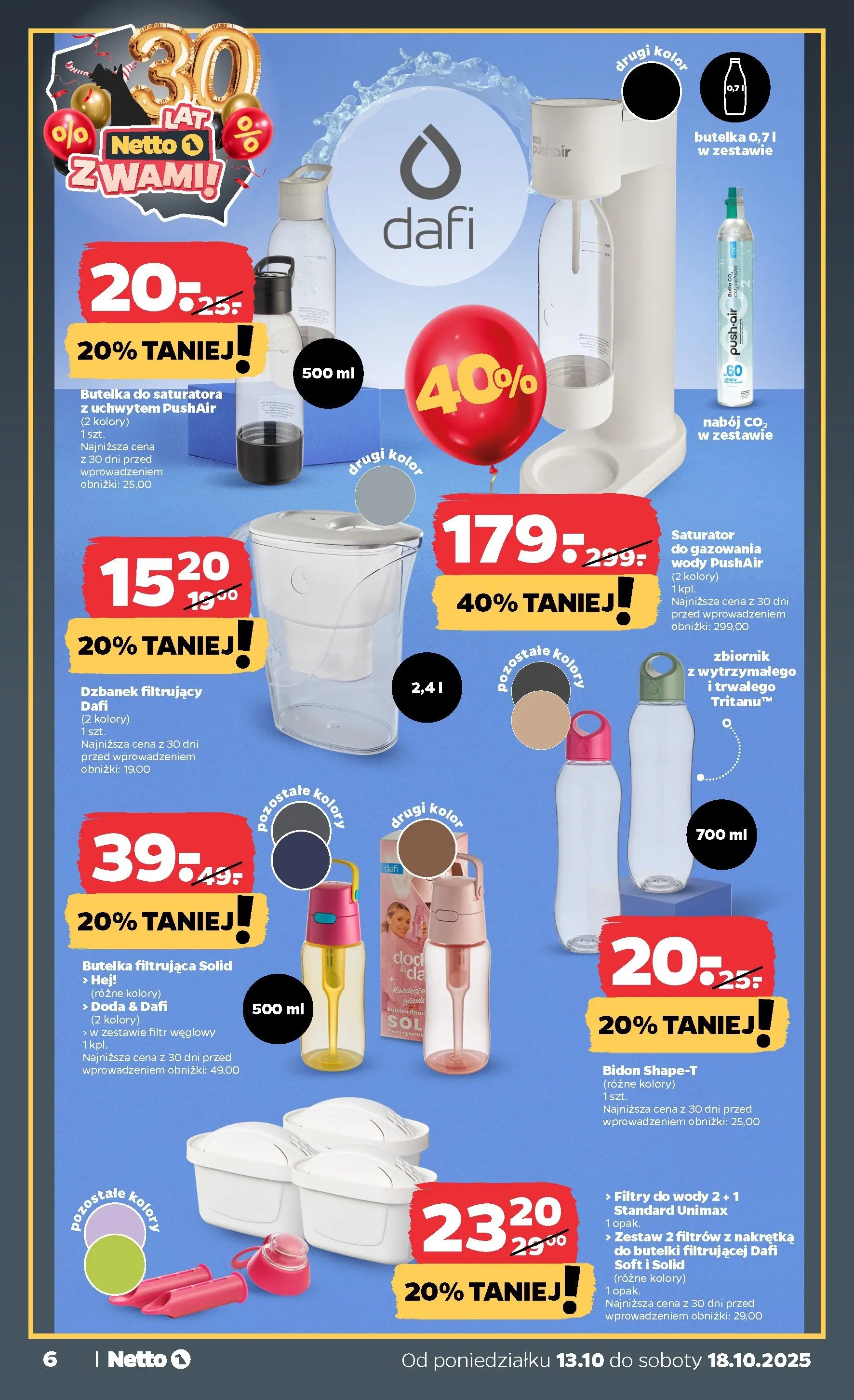 Netto gazetka - Spożywcza od 13.10.2025 - Aktualne promocje | Strona: 31 | Produkty: Dzbanek, Dzbanek filtrujący