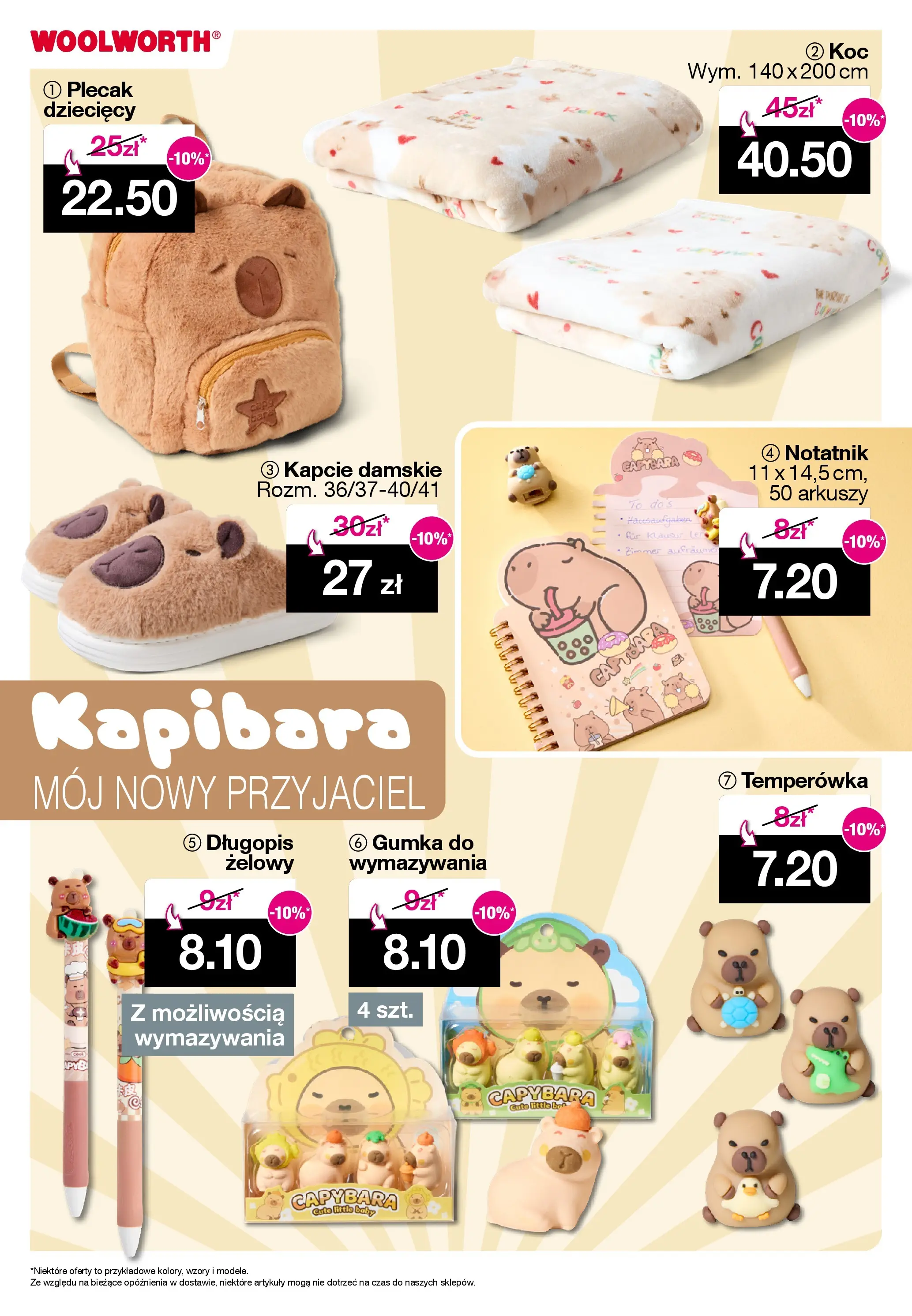 Woolworth Gazetka od (10.10.2025 - 20.10.2025) | Strona: 17 | Produkty: Kapcie, Plecak, Temperówka, Koc
