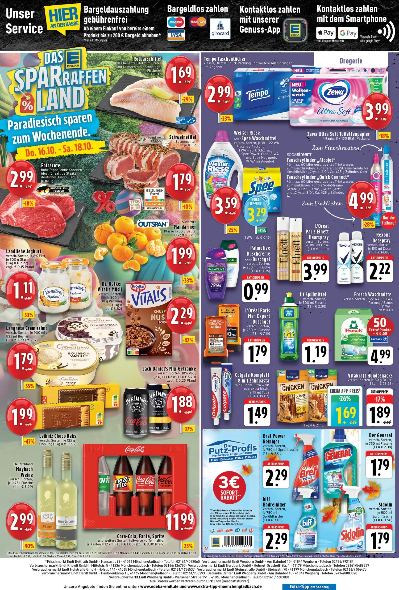Edeka prospekt Wegberg	 (ab 13.10.2025) » Angebote Online | Seite: 8 | Produkte: Cremissimo, Jack Daniel's, Fleisch, Smartphone