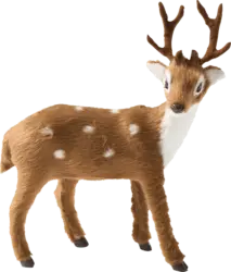 Dekorieren & Einrichten Hirsch mit Geweih (15,5 cm), naturgetreu, braun