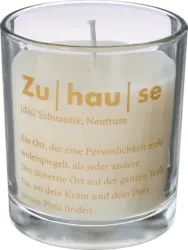 Dekorieren & Einrichten Kerzenglas "Zuhause"