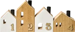 Dekorieren & Einrichten Adventskerzen-Set Häuser 4tlg