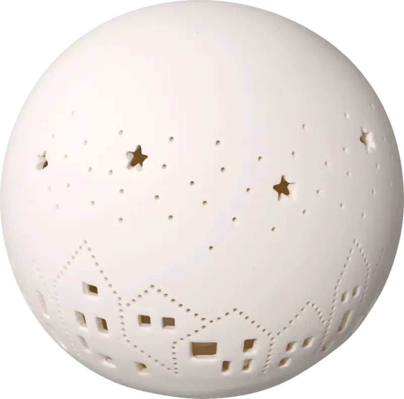 Dekorieren & Einrichten LED-Kugel aus Porzellan (7 cm)