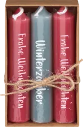 Dekorieren & Einrichten Spitzkerzen rot-grün (10 cm)