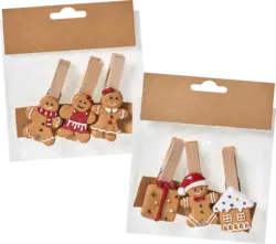 Dekorieren & Einrichten Klammern Lebkuchenmännchen