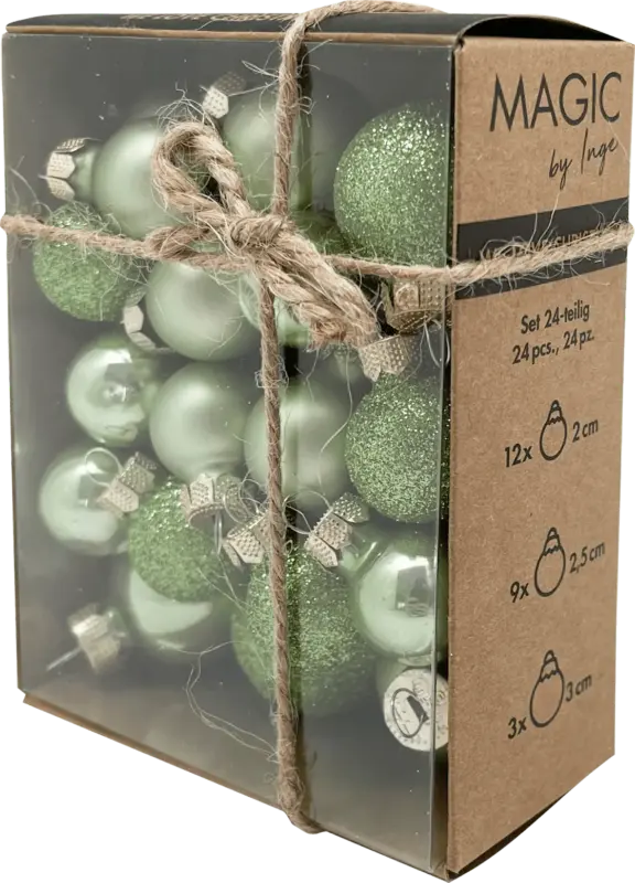 Dekorieren & Einrichten Kugel aus Glas, mild sage, mini (3 Größen)