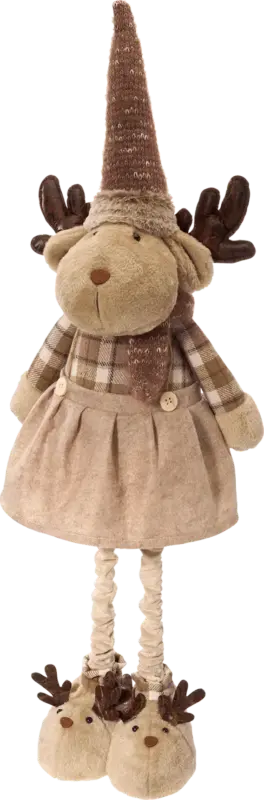 BOLTZE Stoffelch mit Ausziehbeinen bis 110 cm, Mädchen, braun