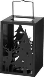 BOLTZE Metalllaterne, Hirsch & Baum, schwarz
