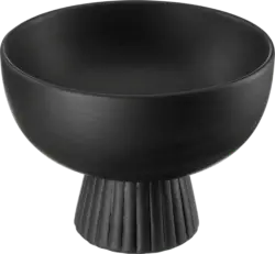 dm home Bowl aus Keramik, schwarz (23,5cm)