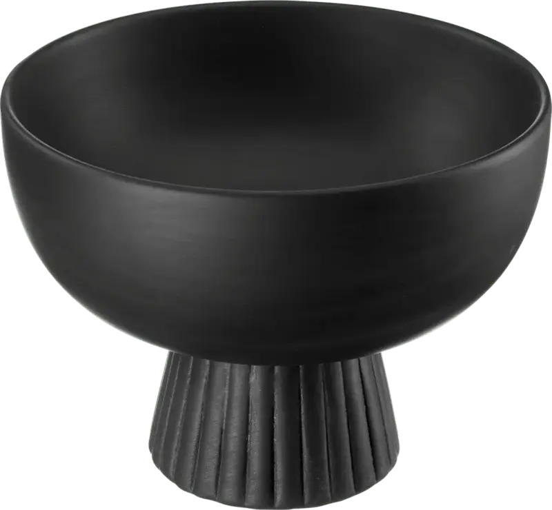 dm home Bowl aus Keramik, schwarz (23,5cm)