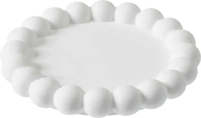 dm home Untersetzer aus Kunststoff, wei&szlig; (12x1 cm)